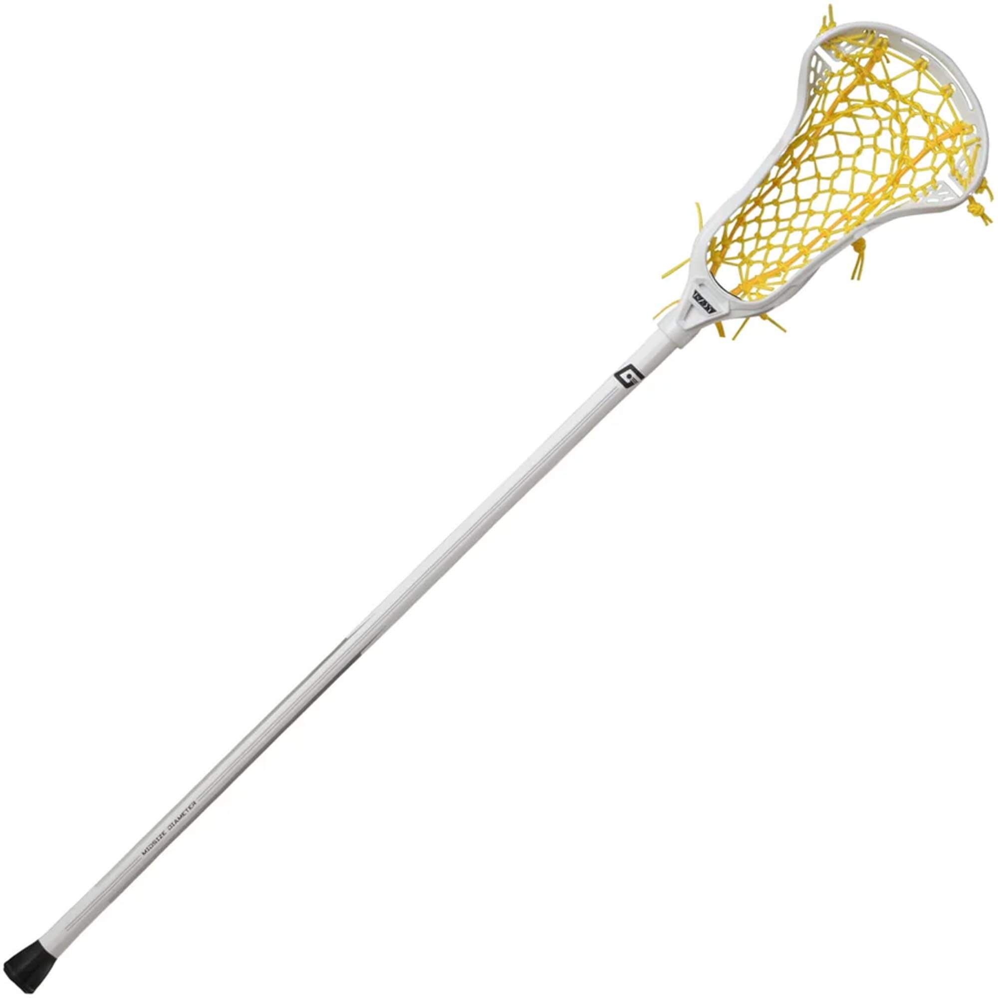 Gait Apex 2 Flex Mesh Composite Complete Stick - White and Yellow | Top String Lacrosse