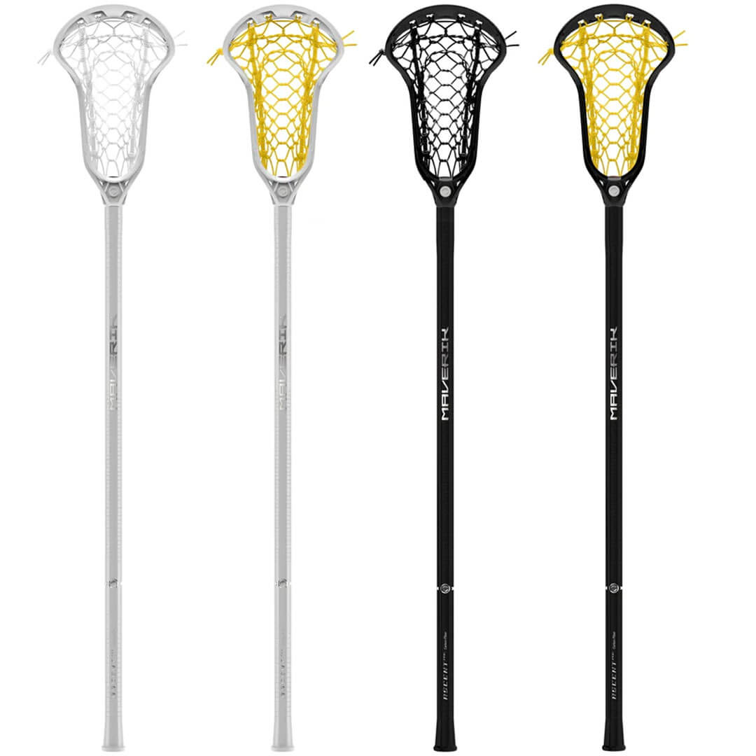 Maverik Ascent Pro HEX Pocket Composite Complete Women's Lacrosse Stick - Top String Lacrosse