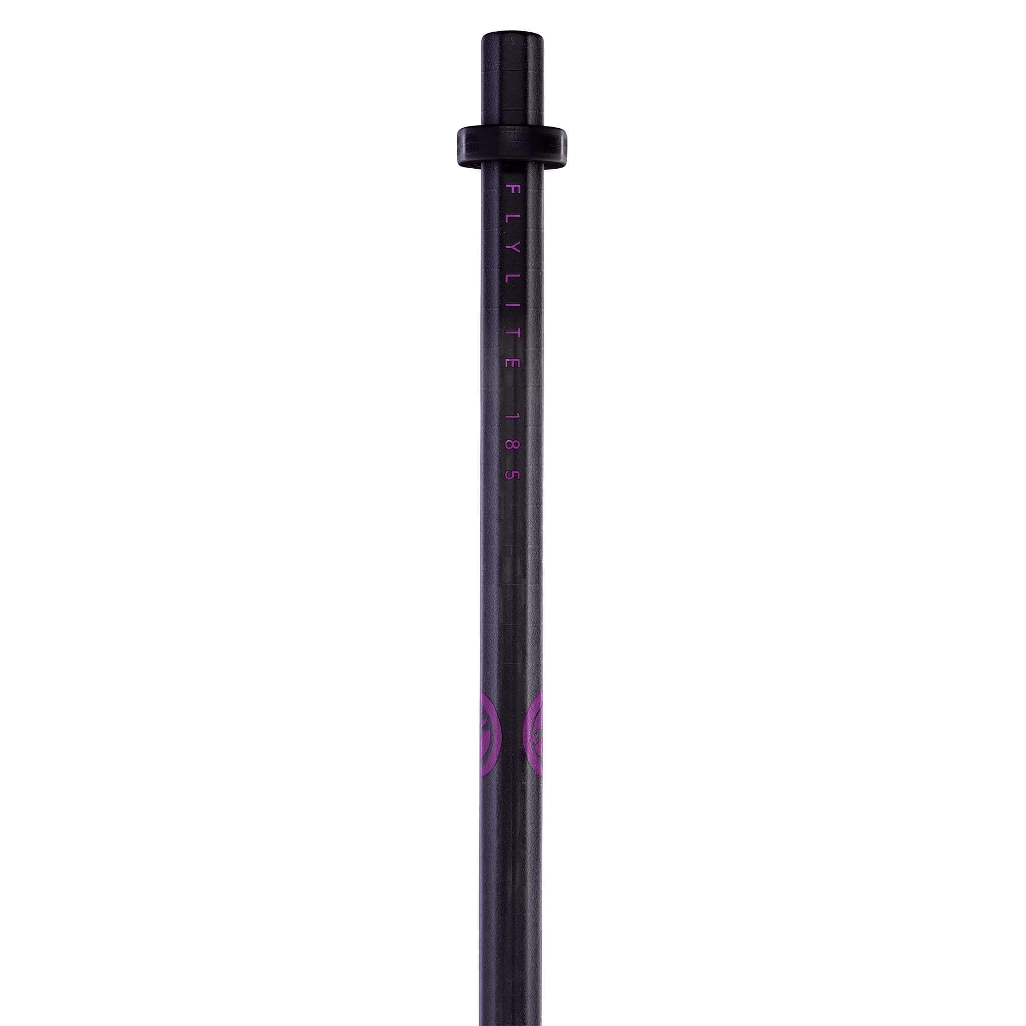 Maverik Flylite 185 Attack Lacrosse Shaft - Black Purple | Top String Lacrosse