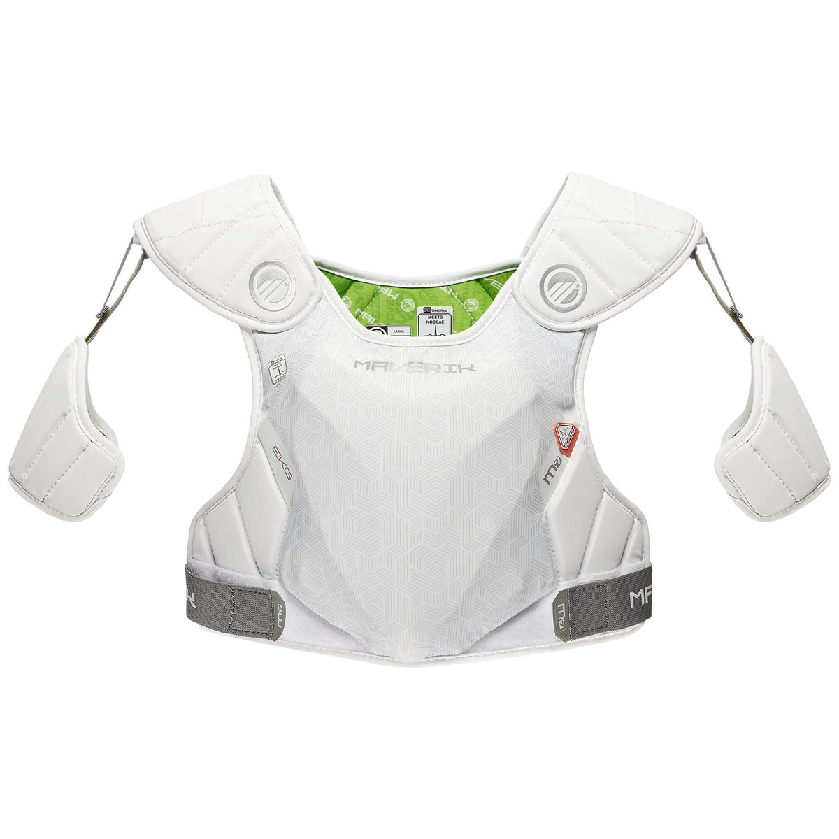 Maverik M7 EKG Lacrosse Shoulder Pads - white | Top String Lacrosse