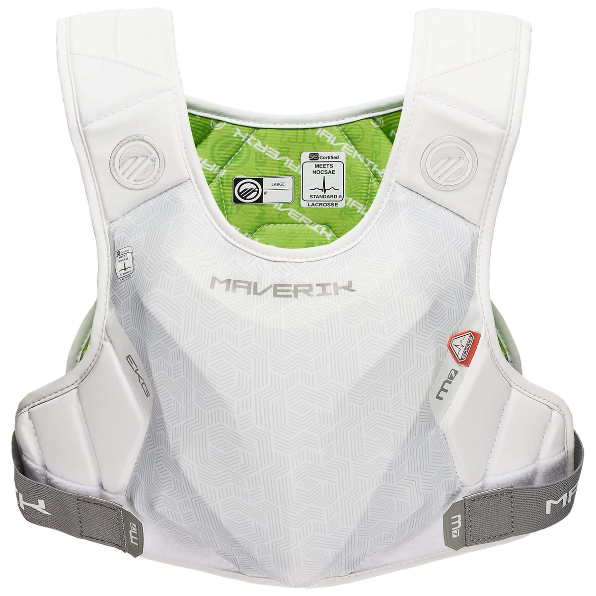 Maverik M7 EKG Speed Lacrosse Shoulder Pads - white | Top String Lacrosse