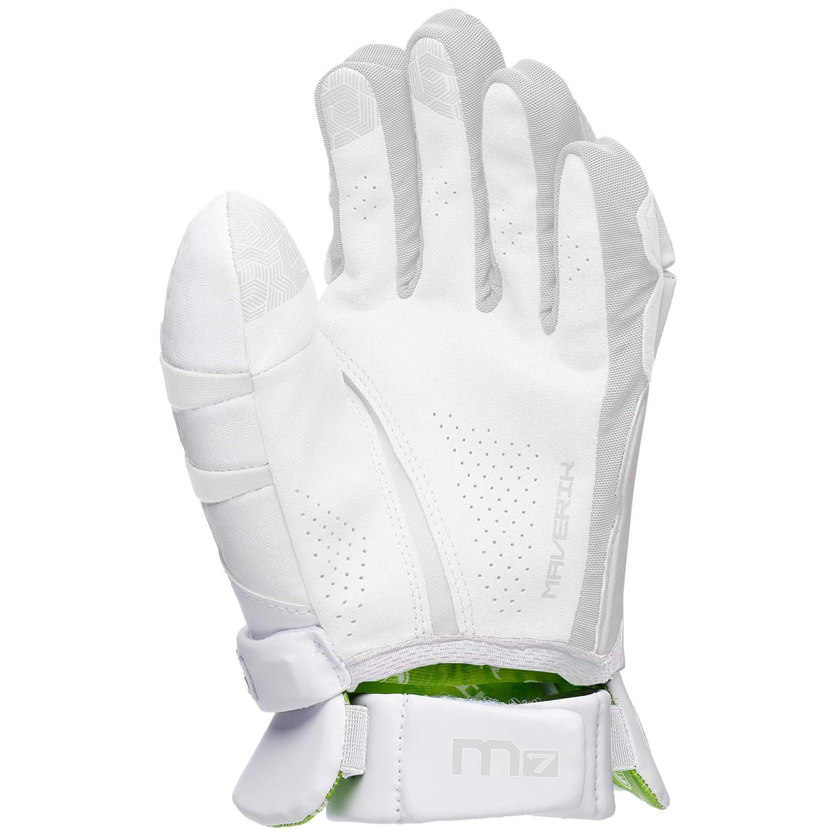 Maverik M7 Lacrosse Goalie Gloves - white | Top String Lacrosse