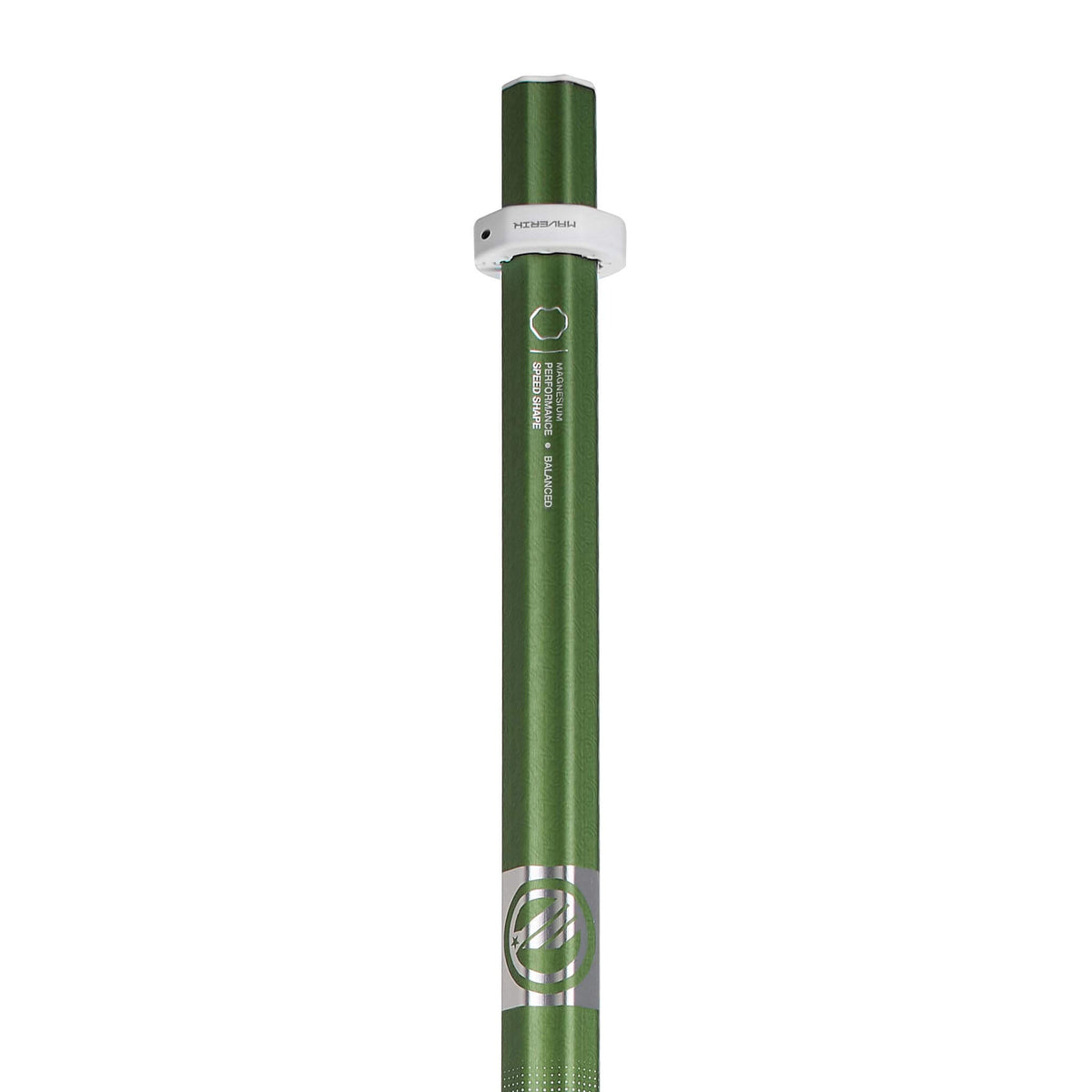 Maverik Mag 165 LE White/Green Fade Attack Lacrosse Shaft | Top String Lacrosse