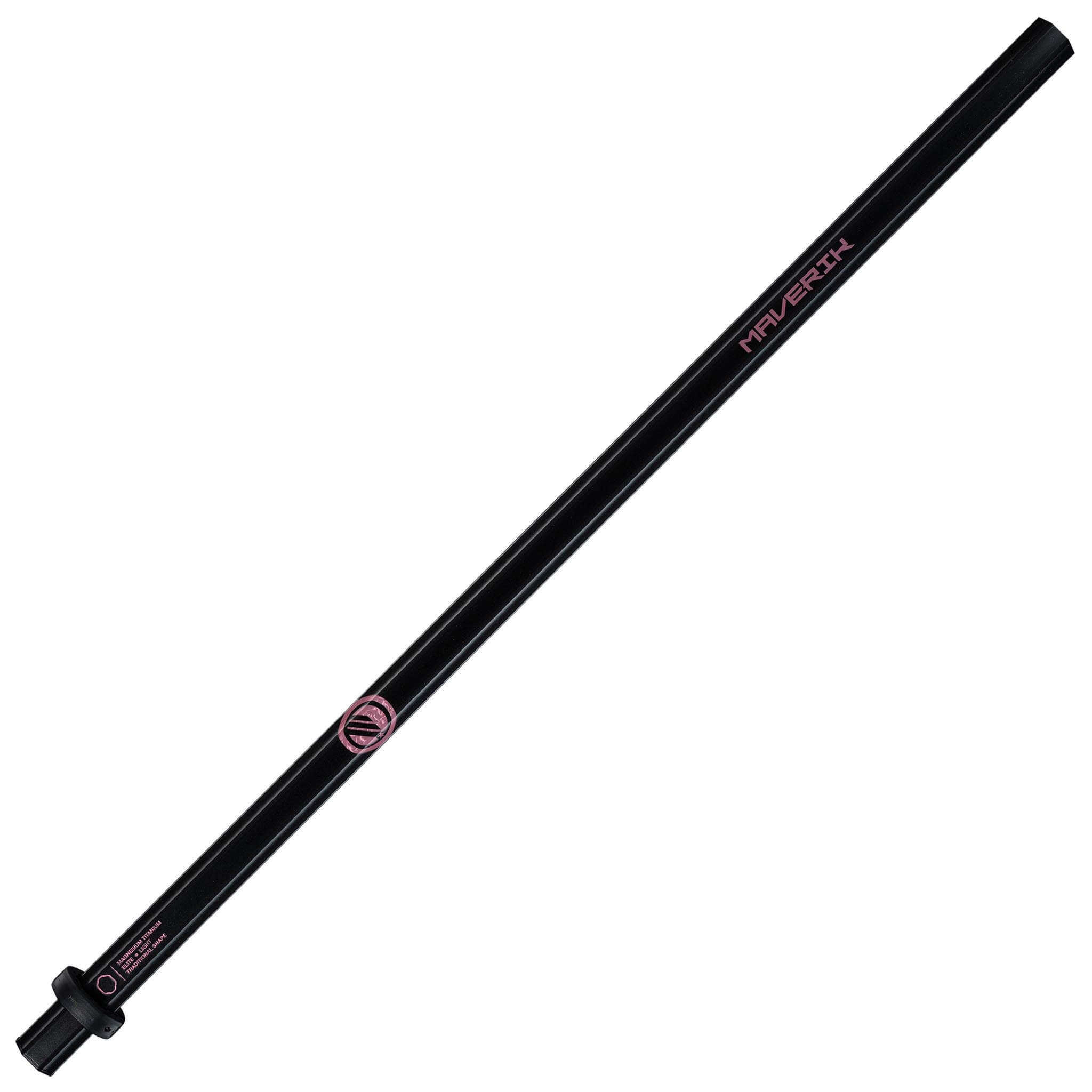Maverik Mag-Ti 145 Attack Lacrosse Shaft - Black and Pink | Top String Lacrosse
