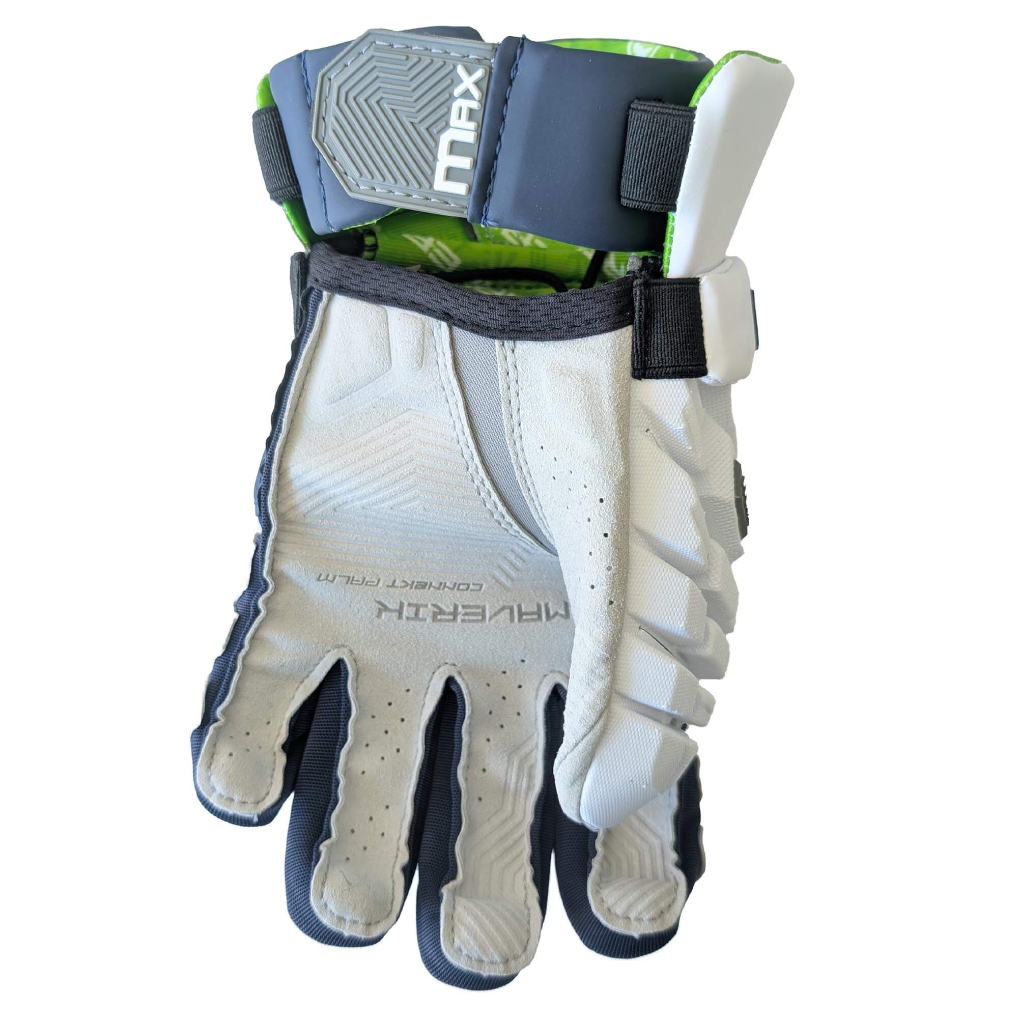 Maverik Max Lacrosse Gloves Navy Blue | Top String Lacrosse