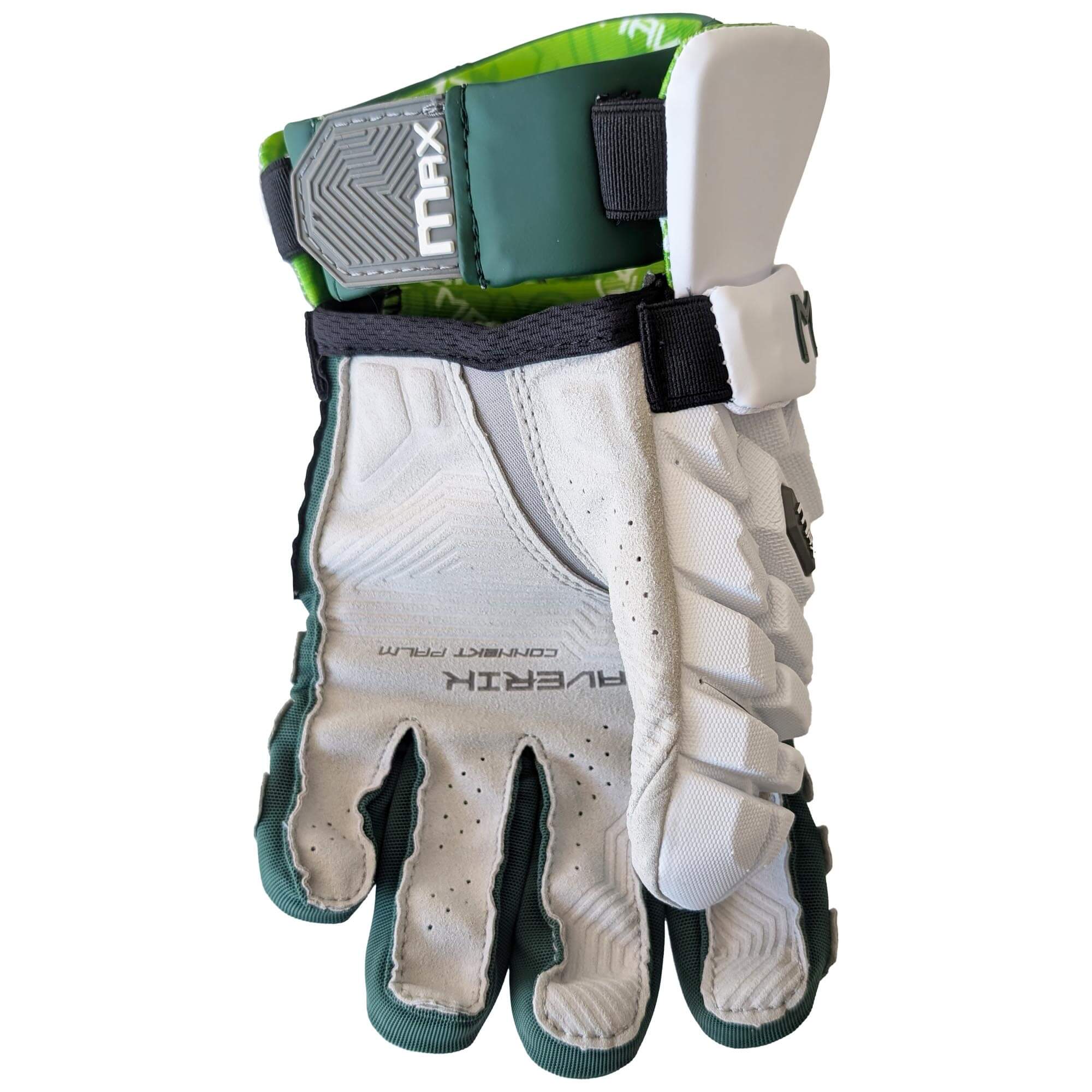 Maverik Max Lacrosse Gloves Green | Top String Lacrosse