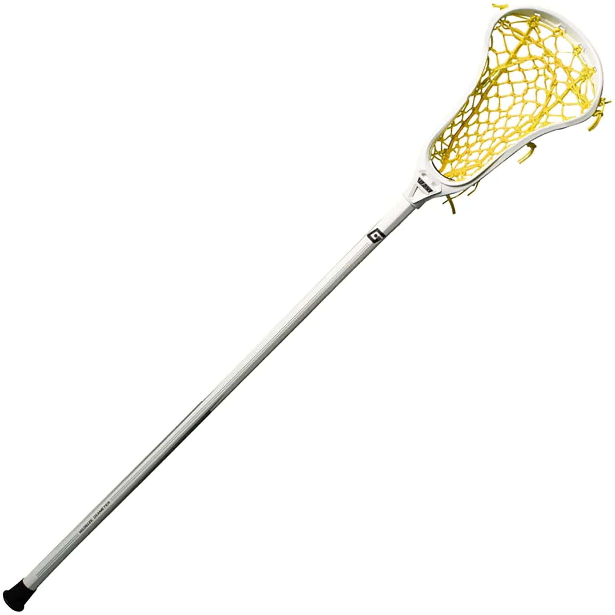 Gait Air 2 Flex Mesh Composite Complete Women's Lacrosse Stick - White and Yellow | Top String Lacrosse