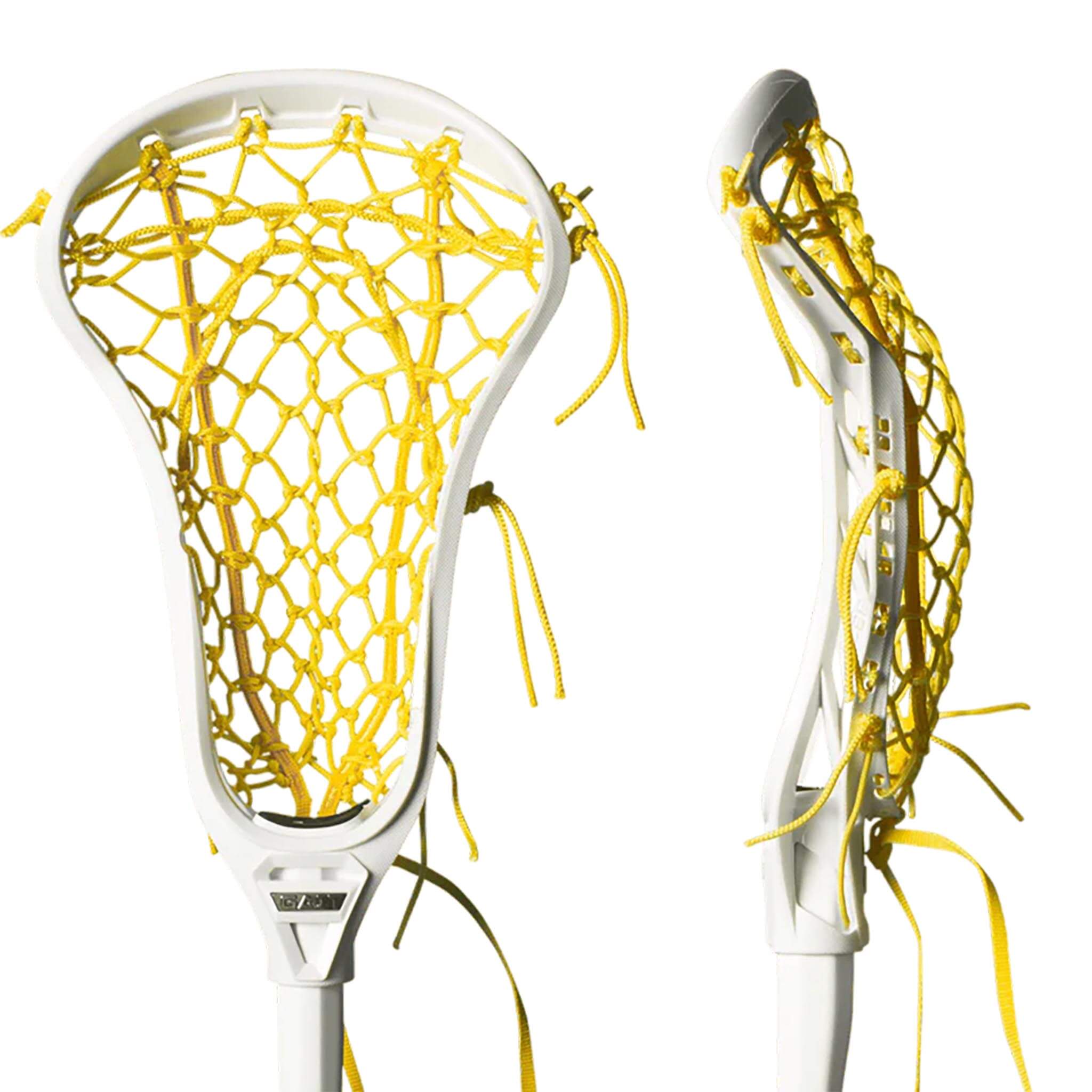 Gait Air 2 Flex Mesh Composite Complete Women's Lacrosse Stick - White and Yellow | Top String Lacrosse