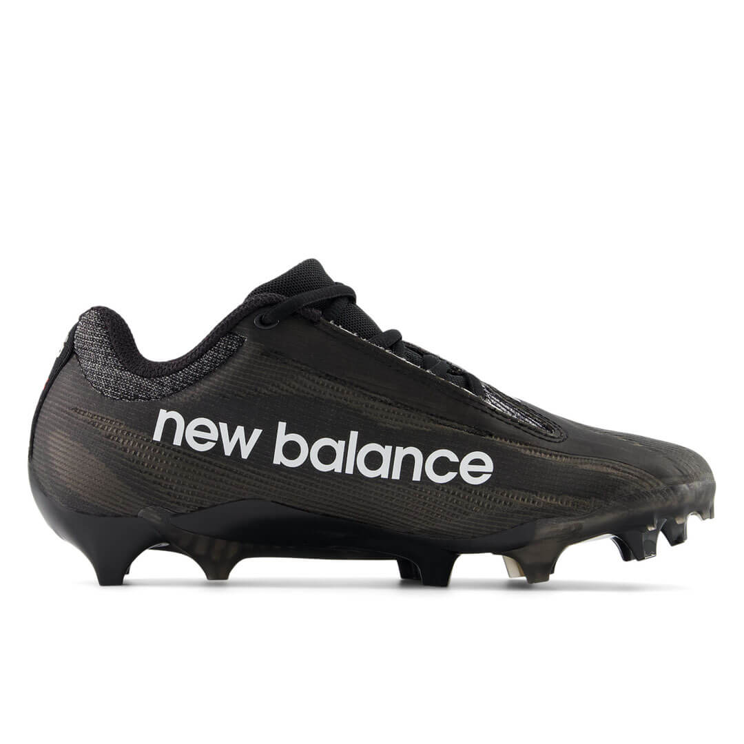 New Balance Burn X4 Black Lacrosse Cleats - Top String Lacrosse