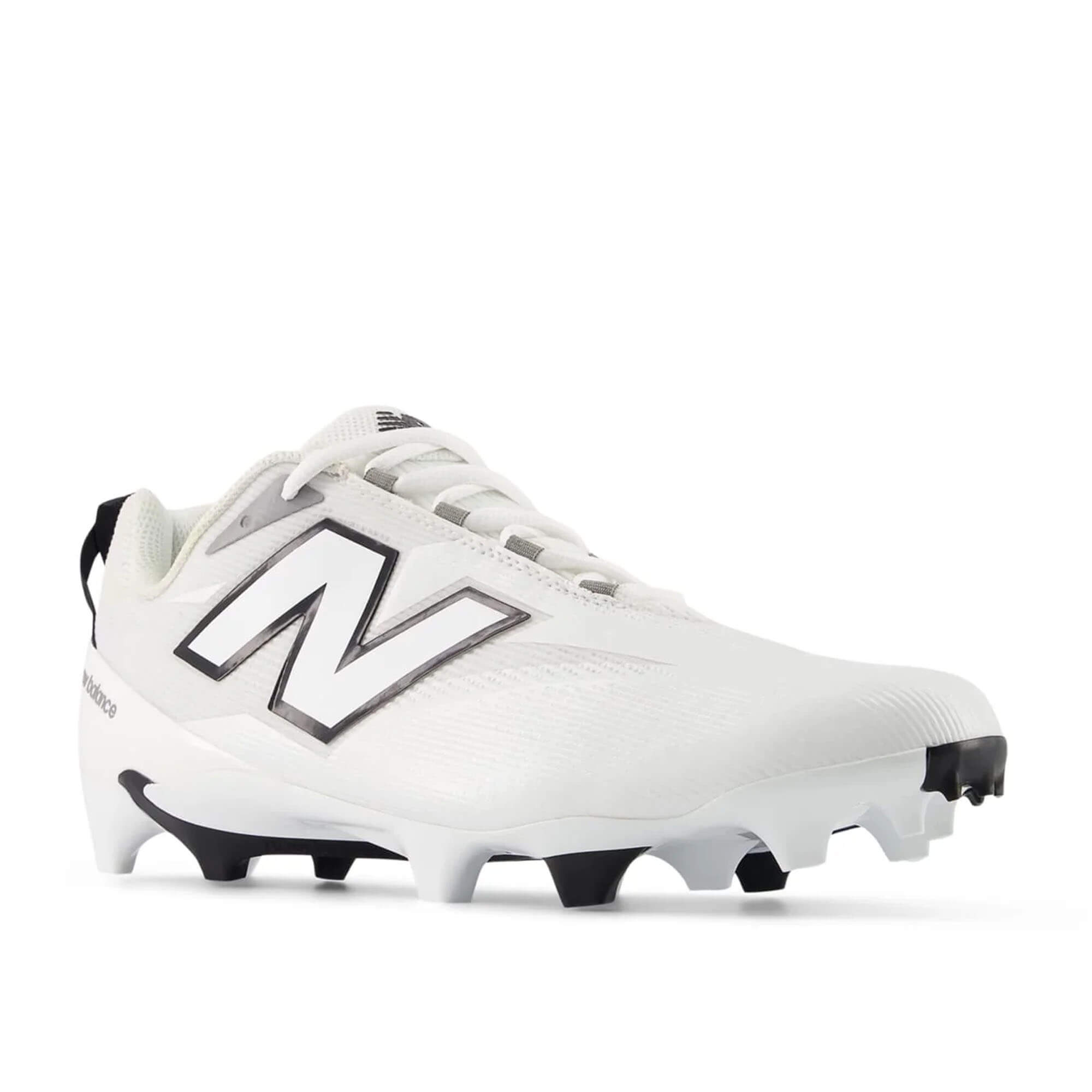 New Balance Burn X5 White Lacrosse Cleats | Top String Lacrosse