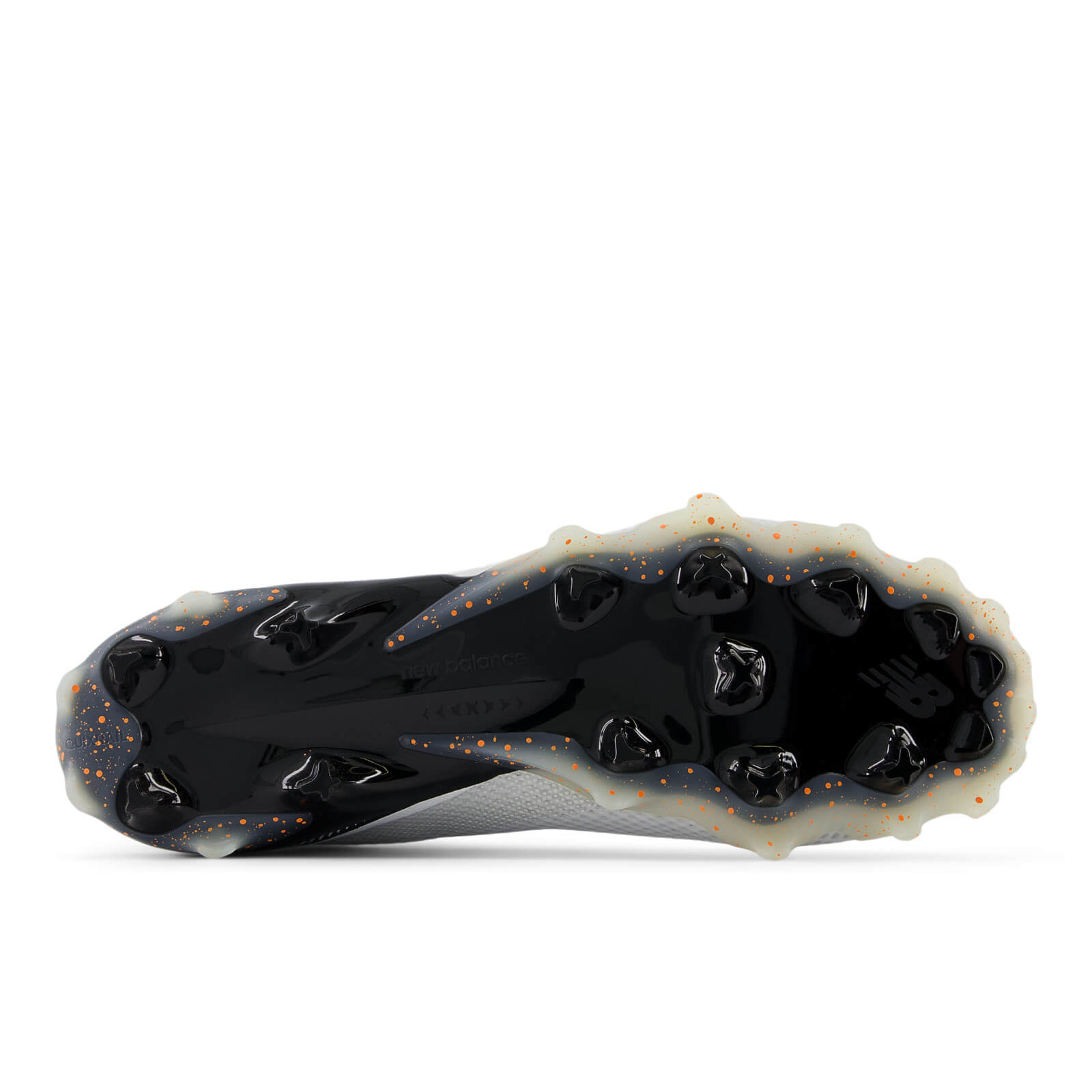 New Balance Freeze 5 Lacrosse Cleats - Limited Edition White/Black/Orange | Top String Lacrosse