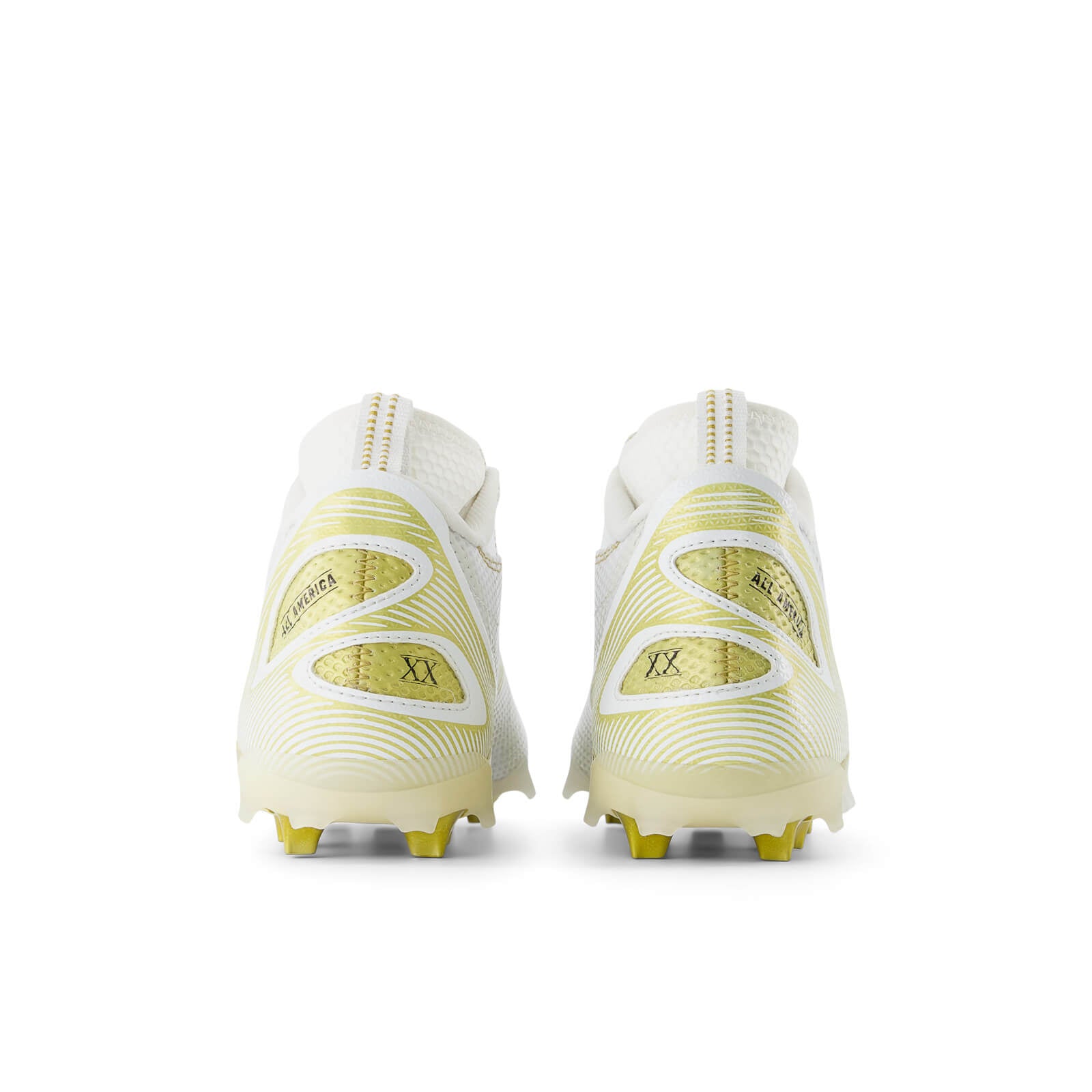 New Balance Freeze 5 Lacrosse Cleats - Limited Edition White - Gold | Top String Lacrosse