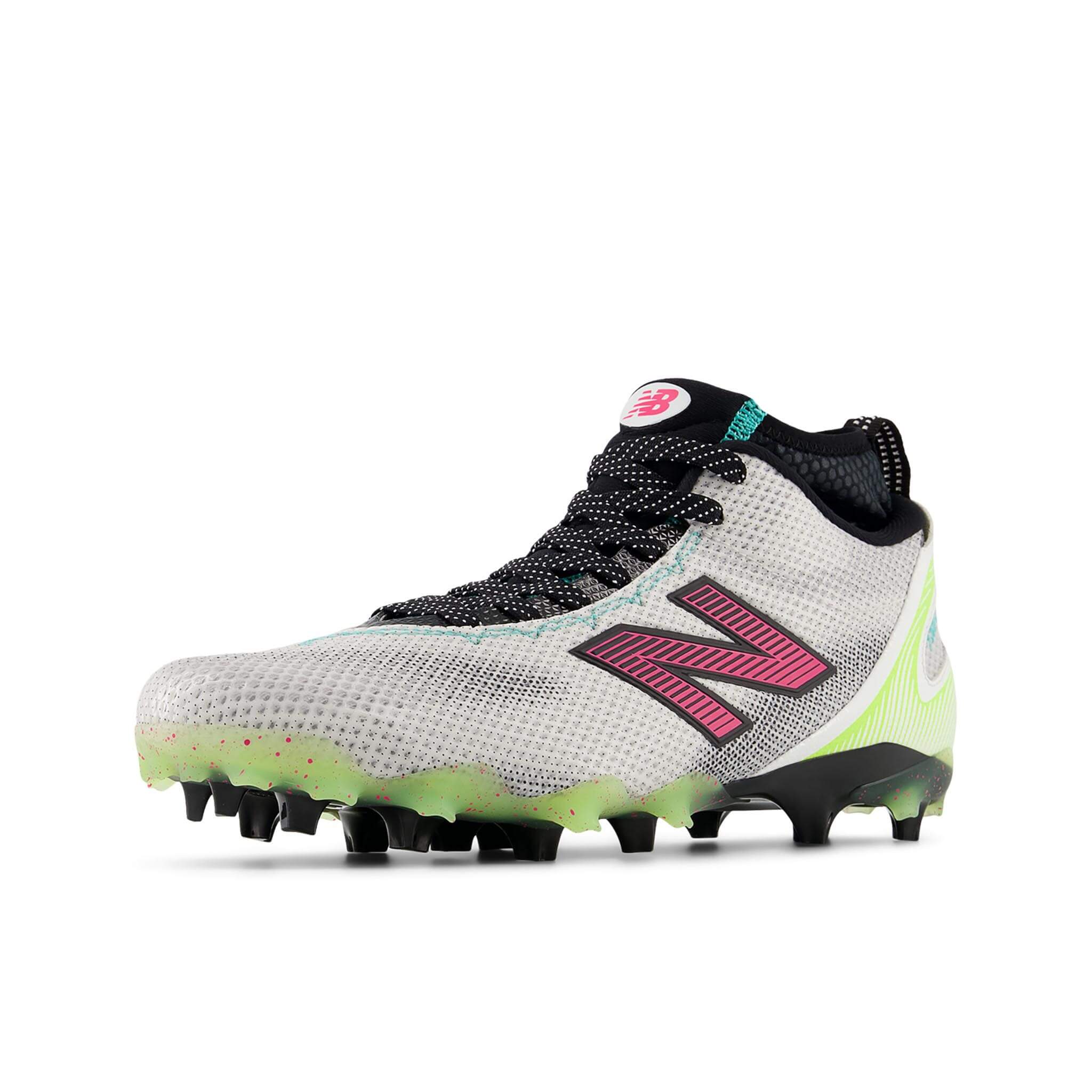 New Balance Freeze 5 Lacrosse Cleats - Limited Edition White/Neon | Top String Lacrosse