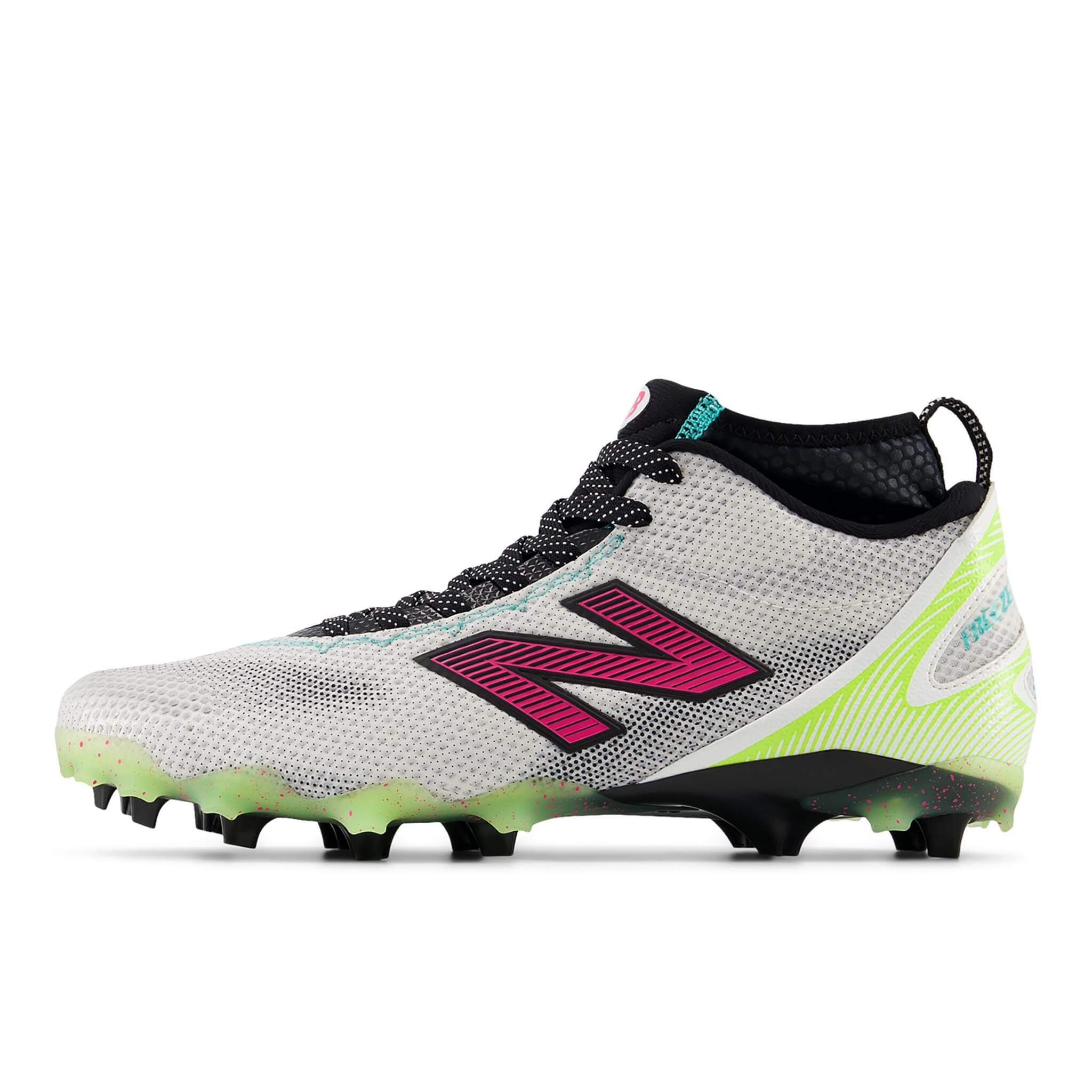 New Balance Freeze 5 Lacrosse Cleats - Limited Edition White/Neon | Top String Lacrosse