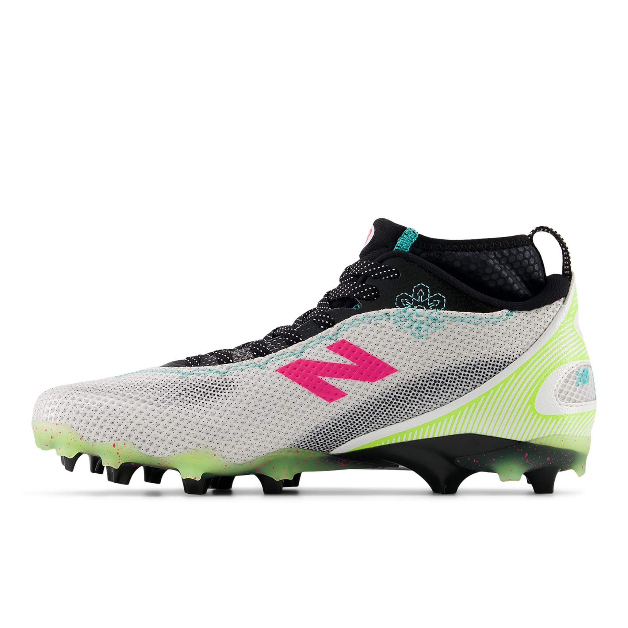 New Balance Freeze 5 Lacrosse Cleats - Limited Edition White/Neon | Top String Lacrosse