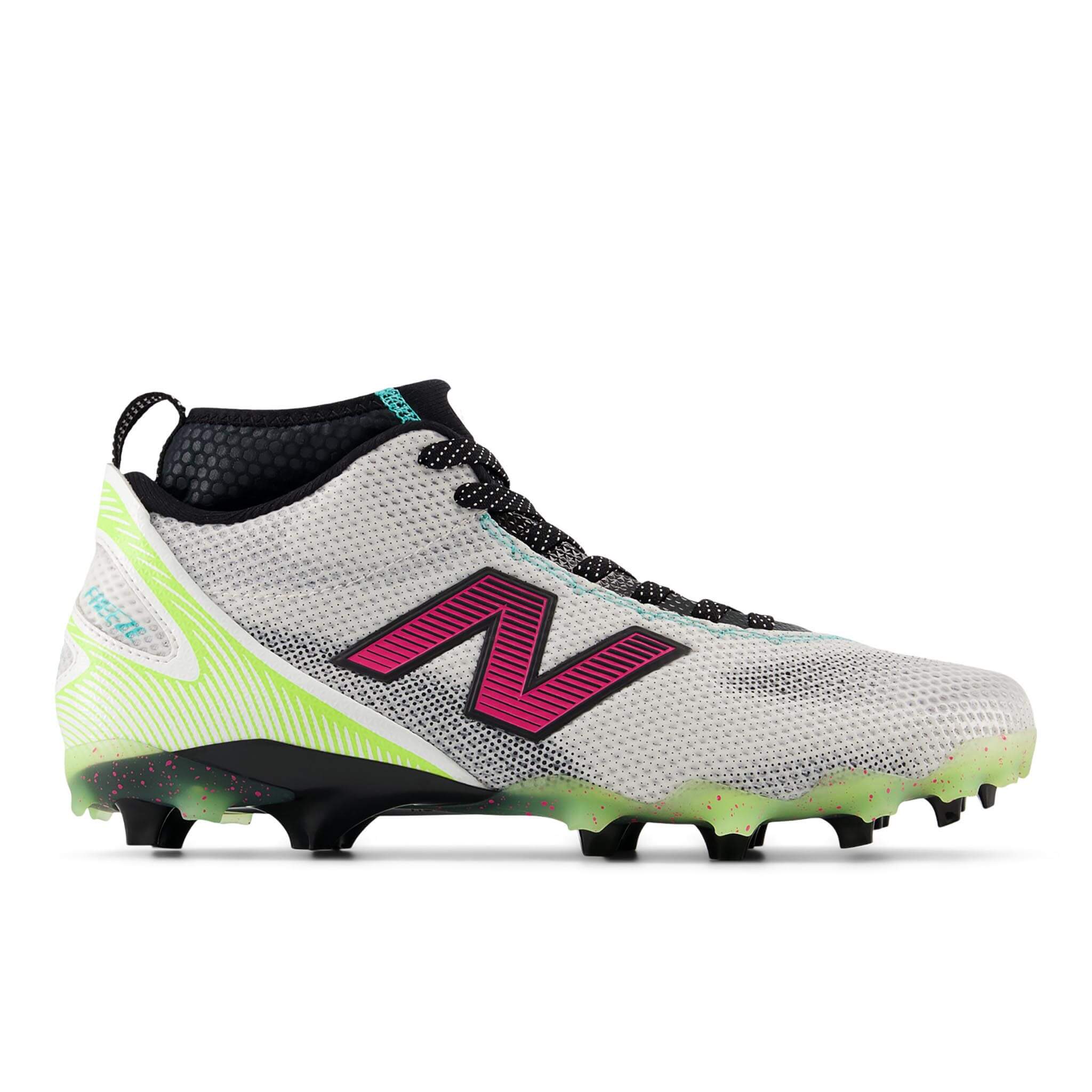 New Balance Freeze 5 Lacrosse Cleats - Limited Edition White/Neon | Top String Lacrosse