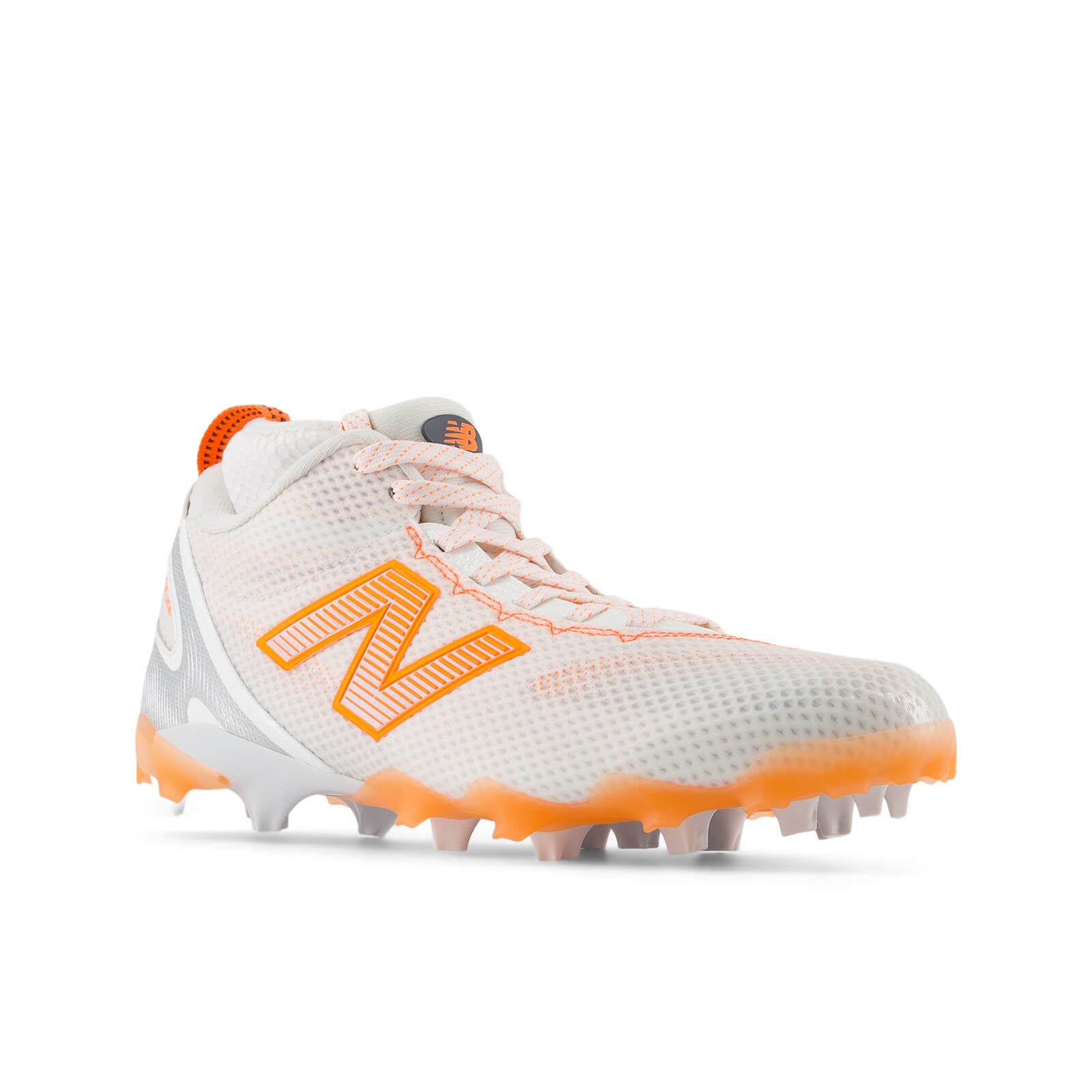 New Balance Freeze 5 Lacrosse Cleats - Limited Edition - White/Orange | Top String Lacrosse