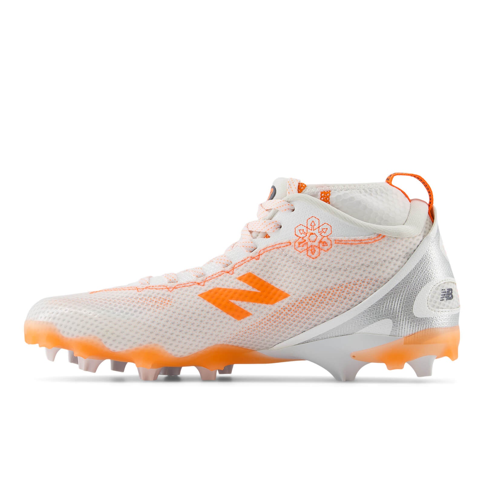 New Balance Freeze 5 Lacrosse Cleats - Limited Edition - White/Orange | Top String Lacrosse