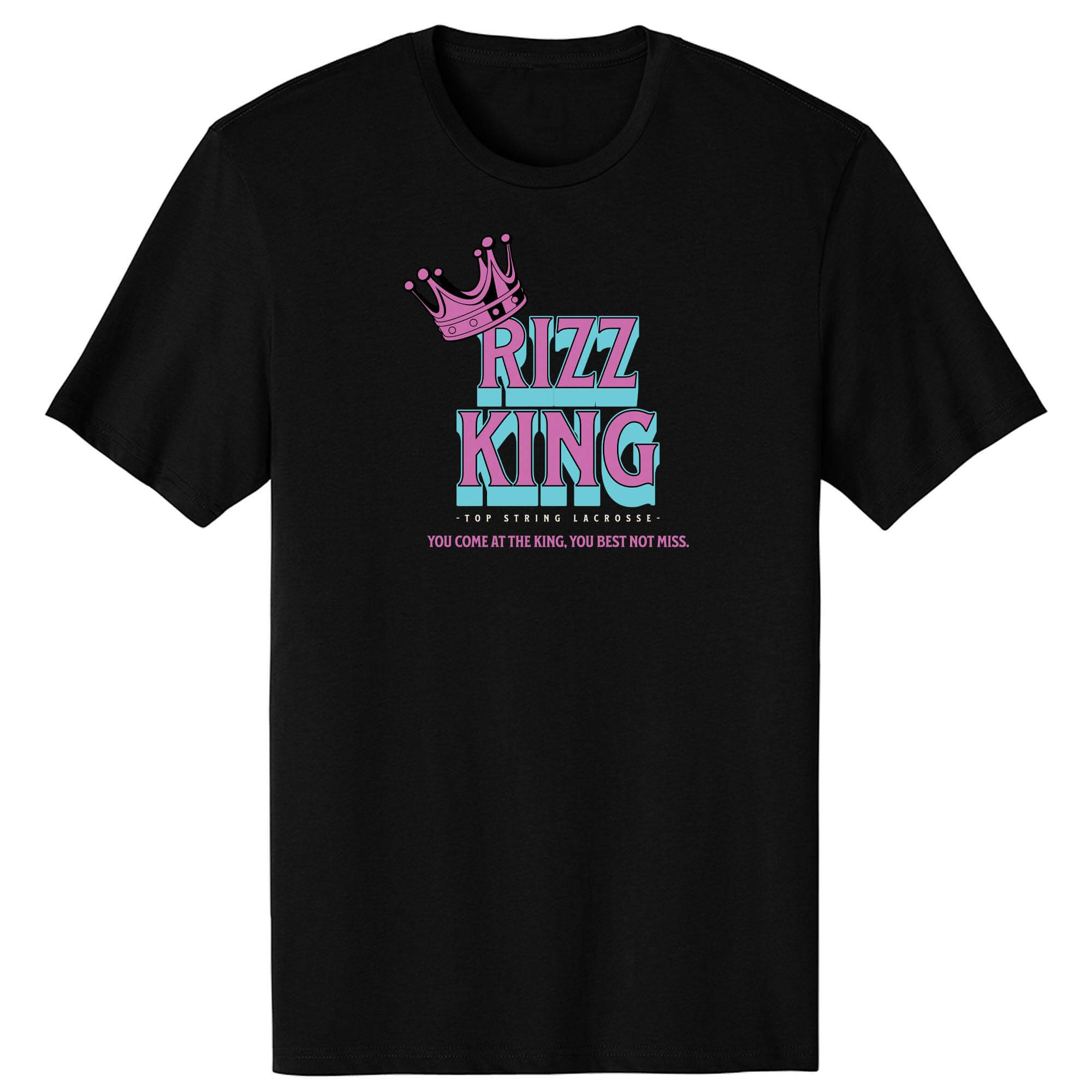 Top String Lacrosse Rizz King T-Shirt