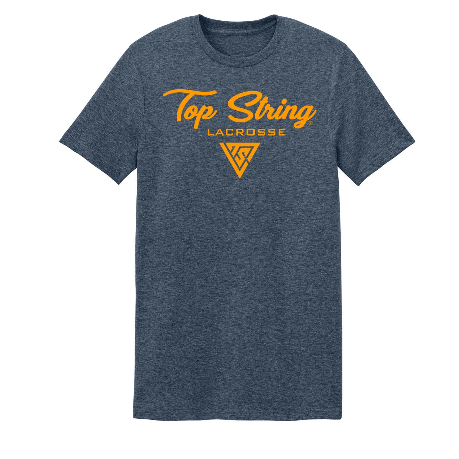 Top String Lacrosse Script 2.0 Logo T-Shirt - Navy Blue - Gold