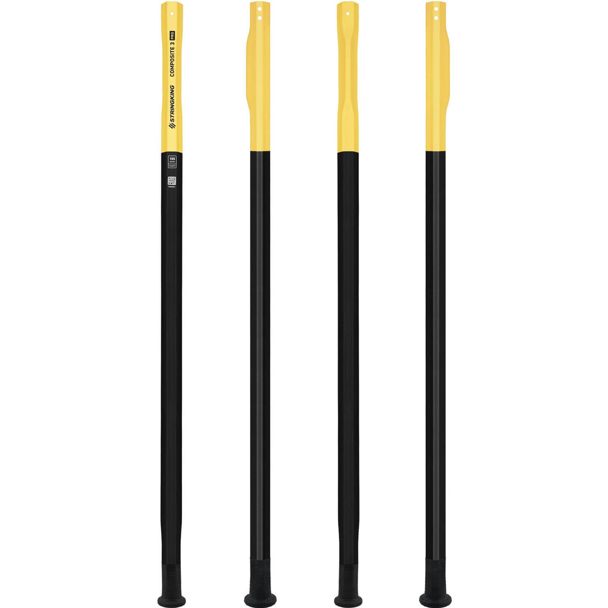 StringKing Composite 3 Pro Faceoff Lacrosse Shaft - black - 155 | Top String Lacrosse