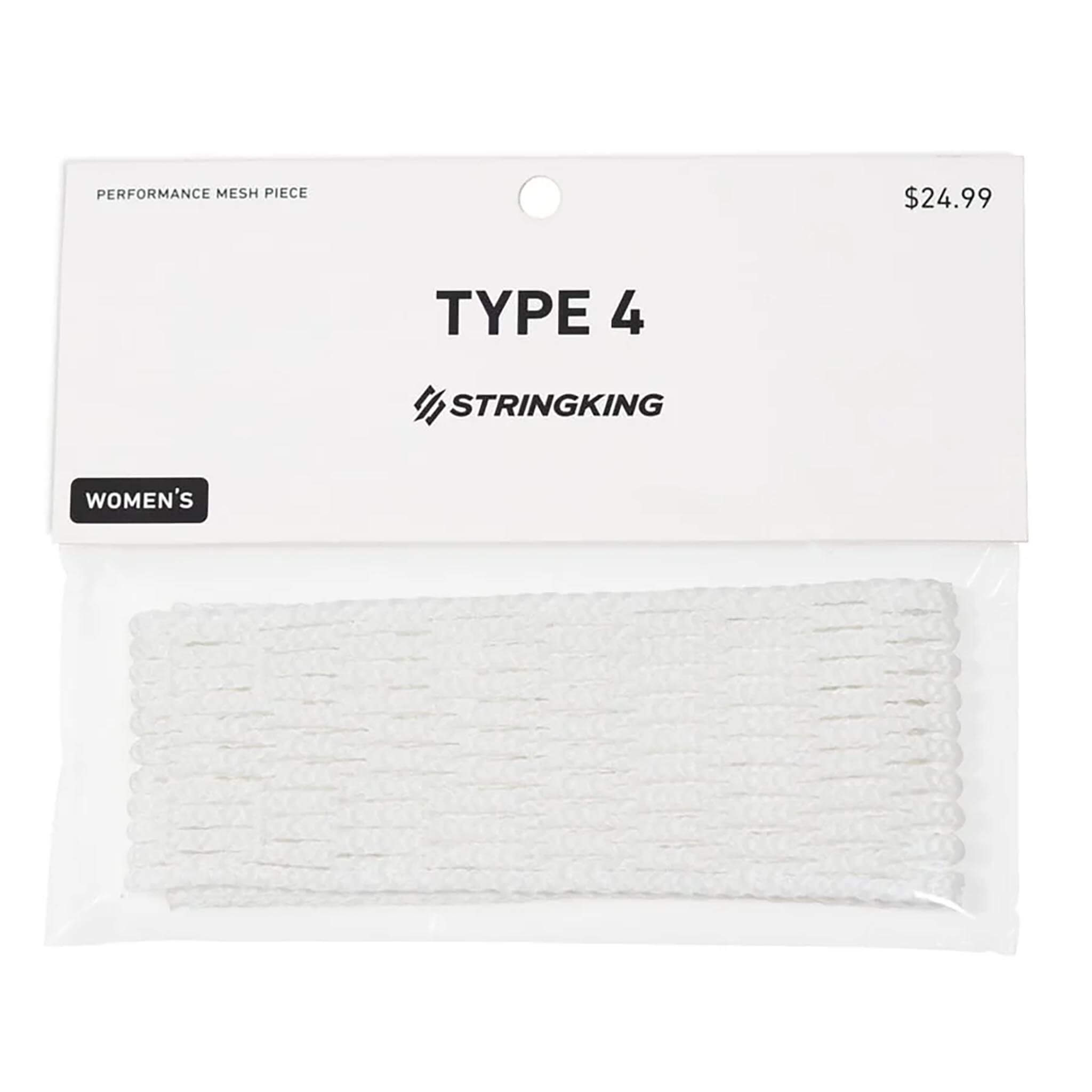StringKing Performance Mesh Type 4 Women's Lacrosse Stringing Piece | Top String Lacrosse