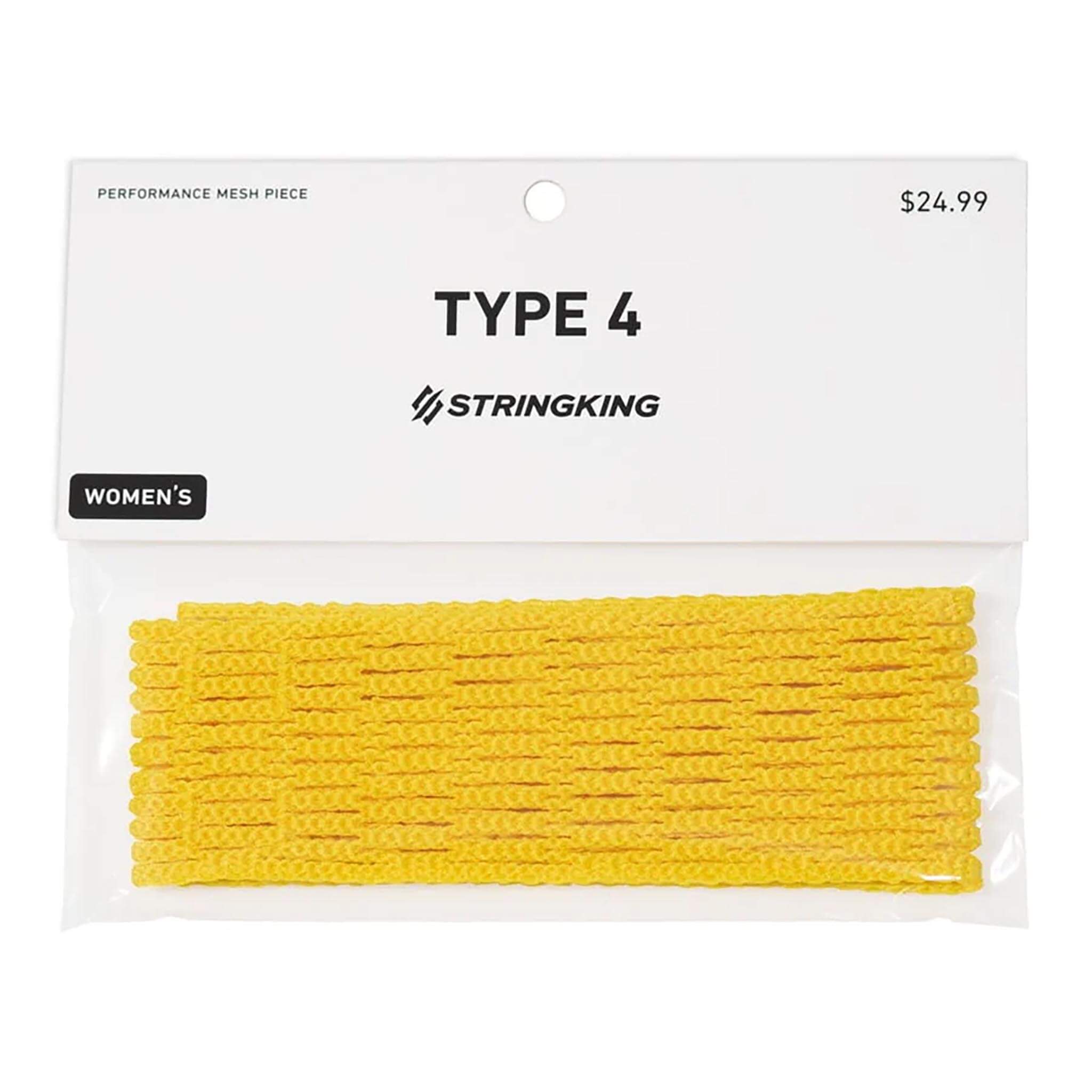 StringKing Performance Mesh Type 4 Women's Lacrosse Stringing Piece | Top String Lacrosse