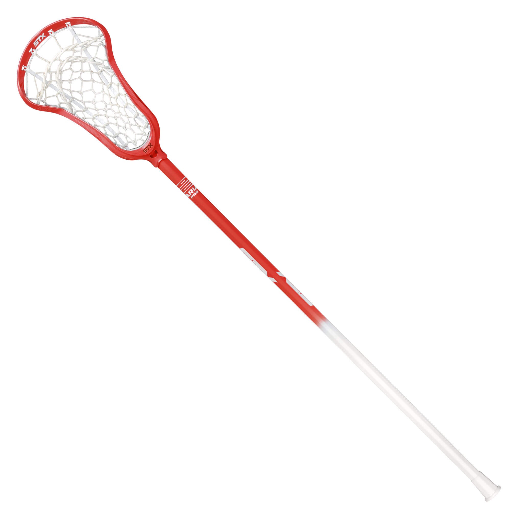 STX Aria Pro Lock Pocket - Red - Composite Complete Women's Lacrosse Stick | Top String Lacrosse