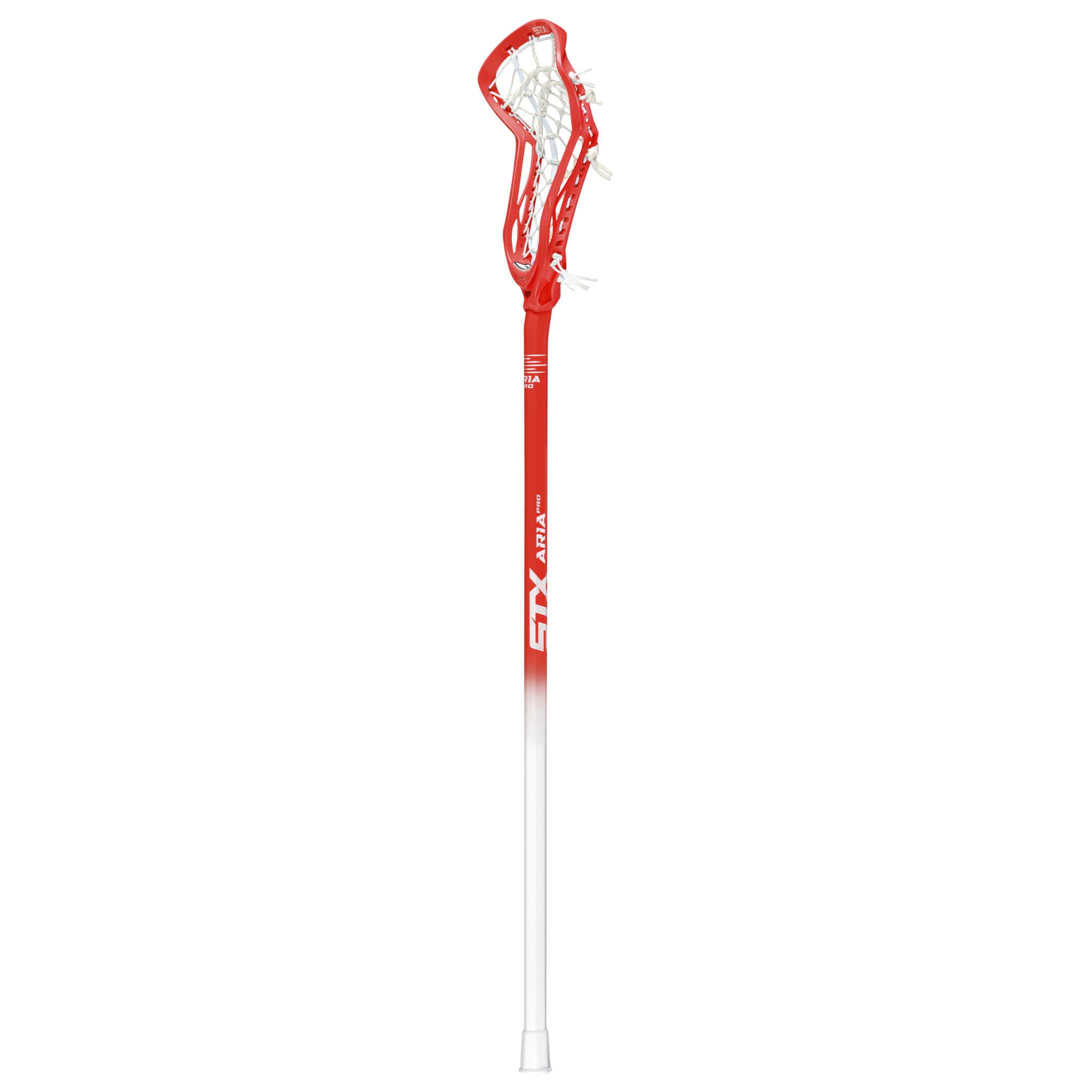STX Aria Pro Lock Pocket - Red - Composite Complete Women's Lacrosse Stick | Top String Lacrosse