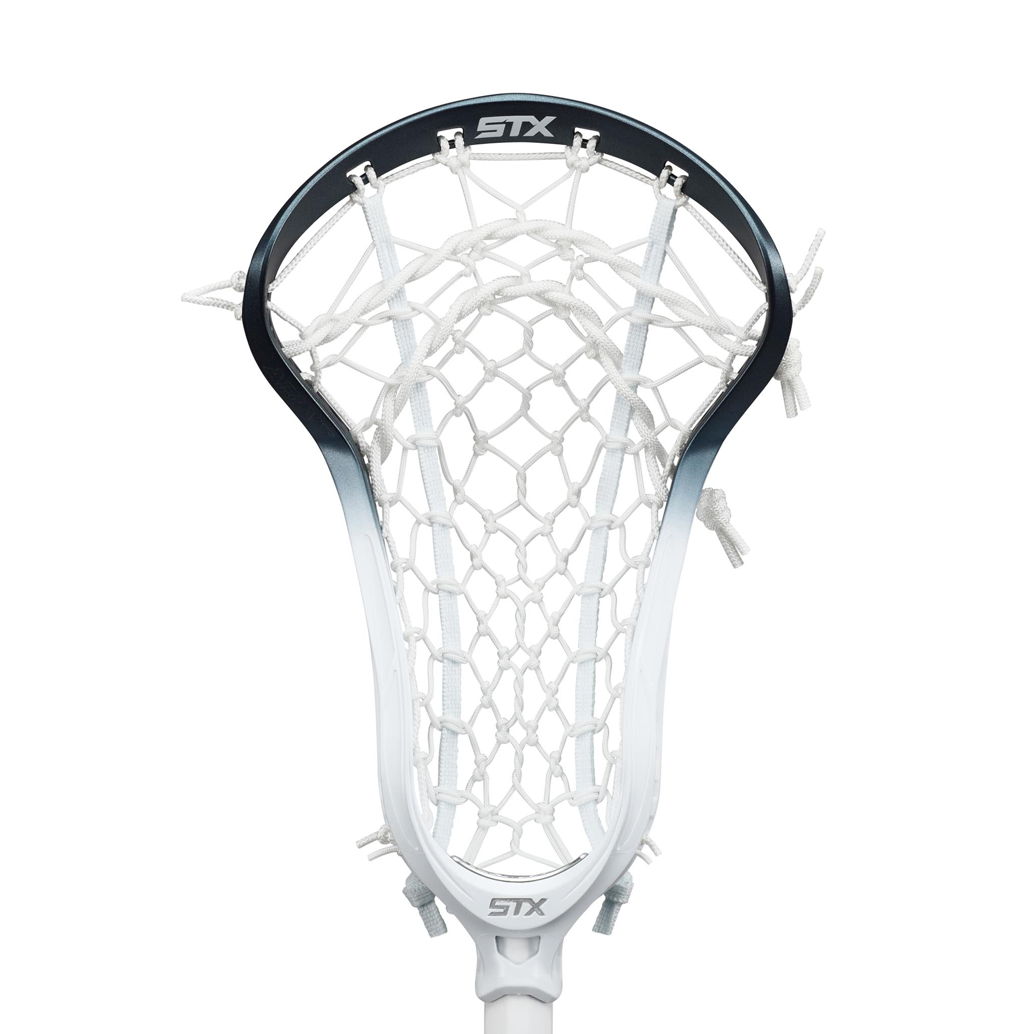 STX Aria Pro LE Blue Steel Complete Women's Lacrosse Stick | Top String Lacrosse
