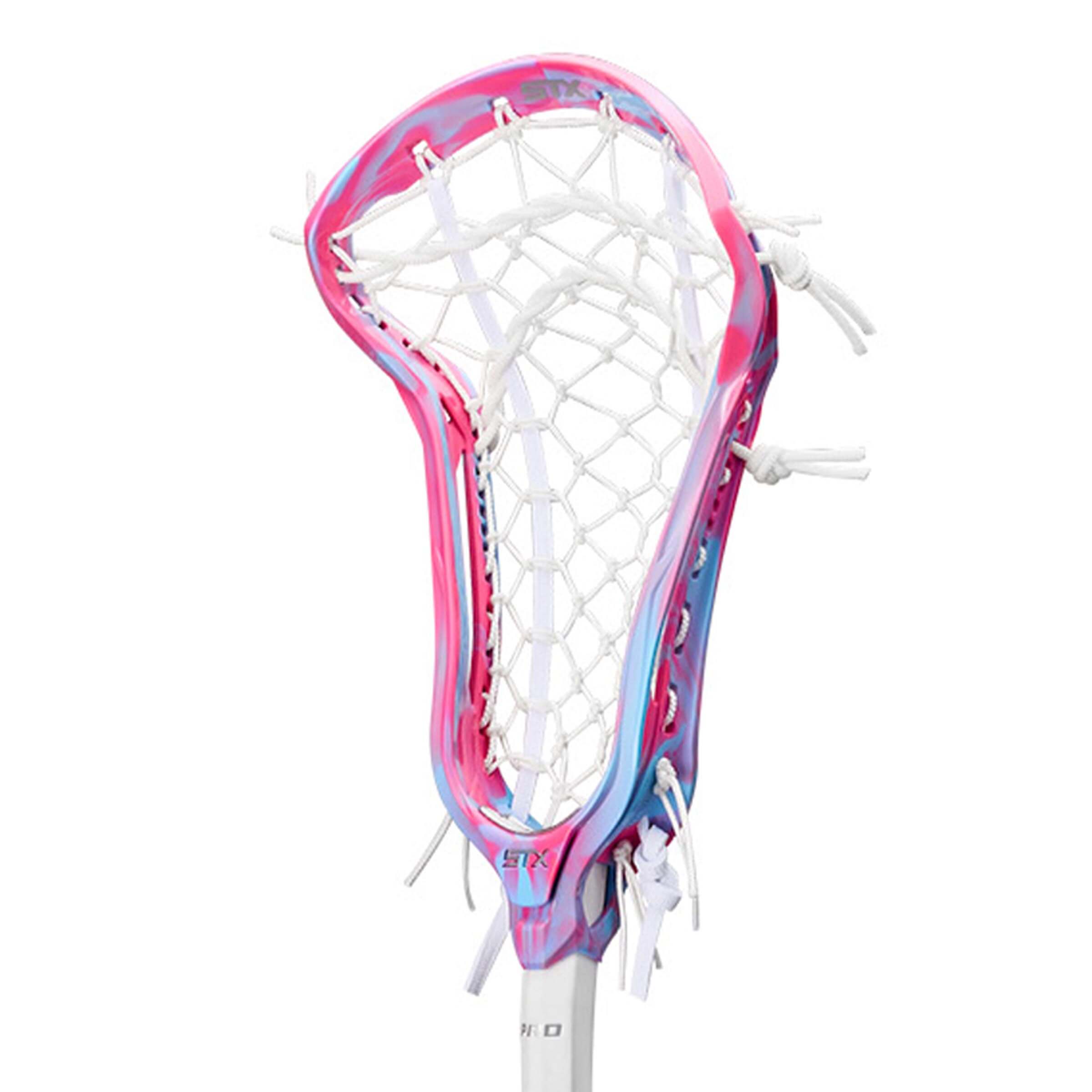 STX Aria Pro-M Cotton Candy 10 Degree Composite Complete Women's Lacrosse Stick | Top String Lacrosse