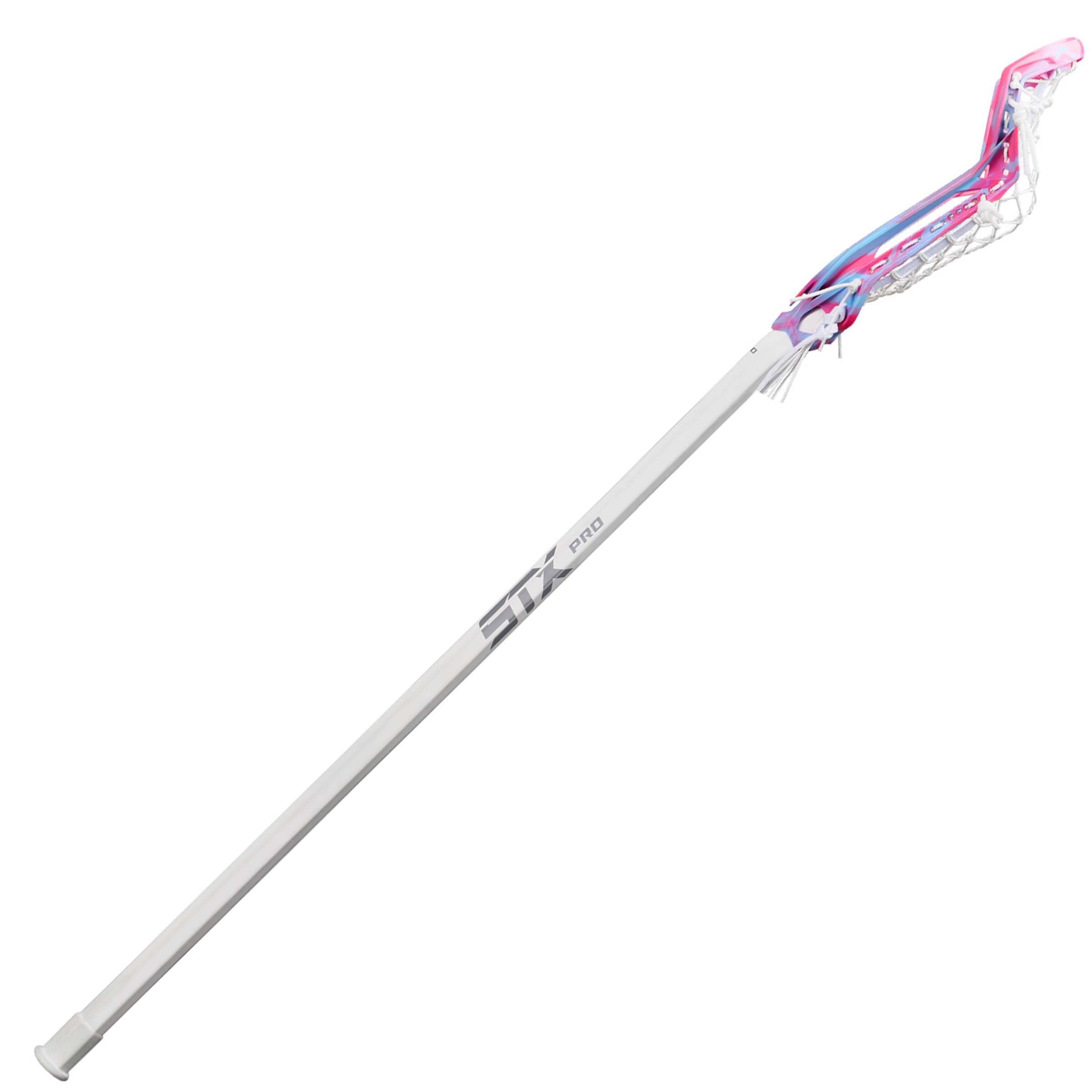 STX Aria Pro-M Cotton Candy 10 Degree Composite Complete Women's Lacrosse Stick | Top String Lacrosse