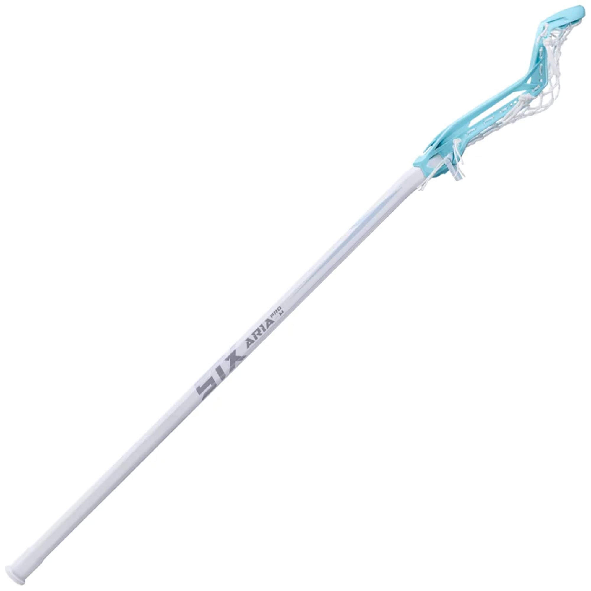 STX Aria Pro-M LE Light Blue 10 Degree Composite Complete Women's Lacrosse Stick | Top String Lacrosse