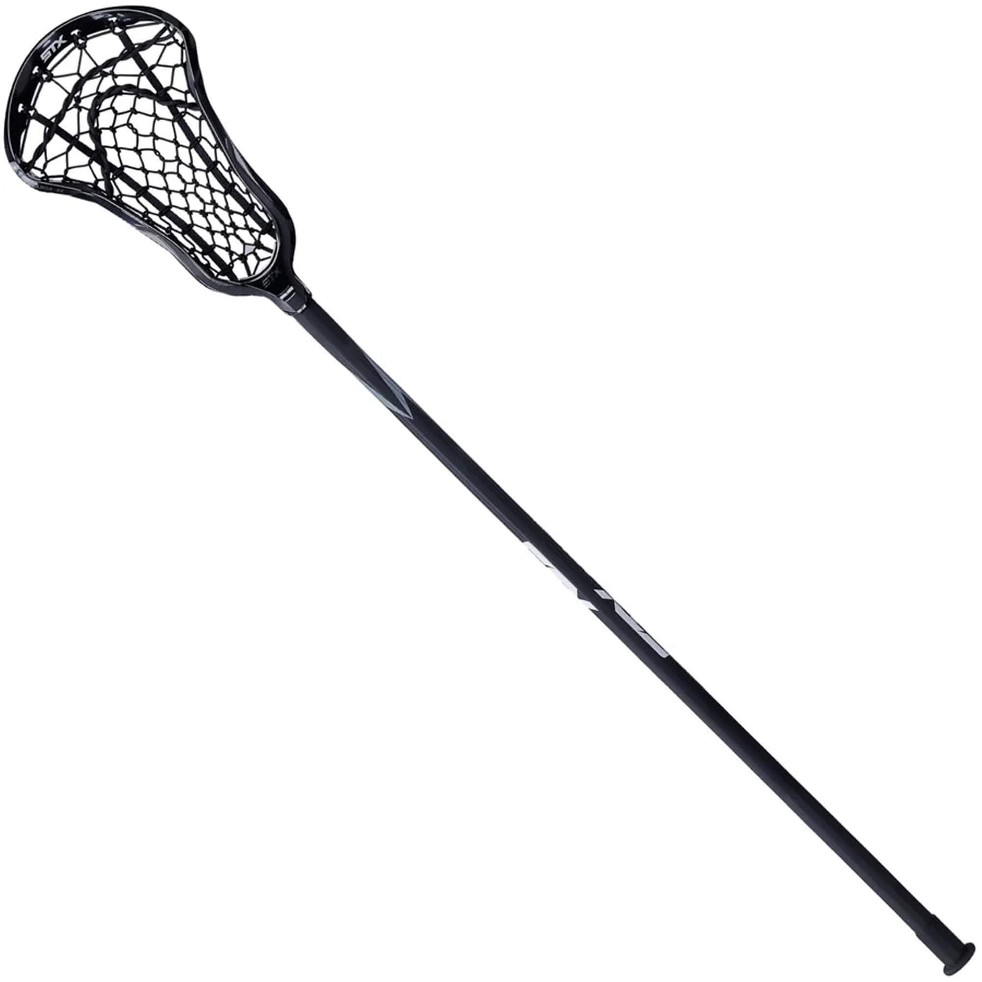 STX Aria Pro-M Lock Pocket 10 Degree Composite Complete Women's Lacrosse Stick - Black | Top String Lacrosse