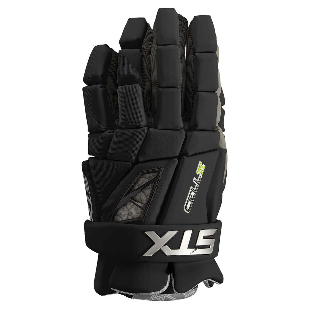 STX Cell 6 Lacrosse Gloves - Black | Top String Lacrosse