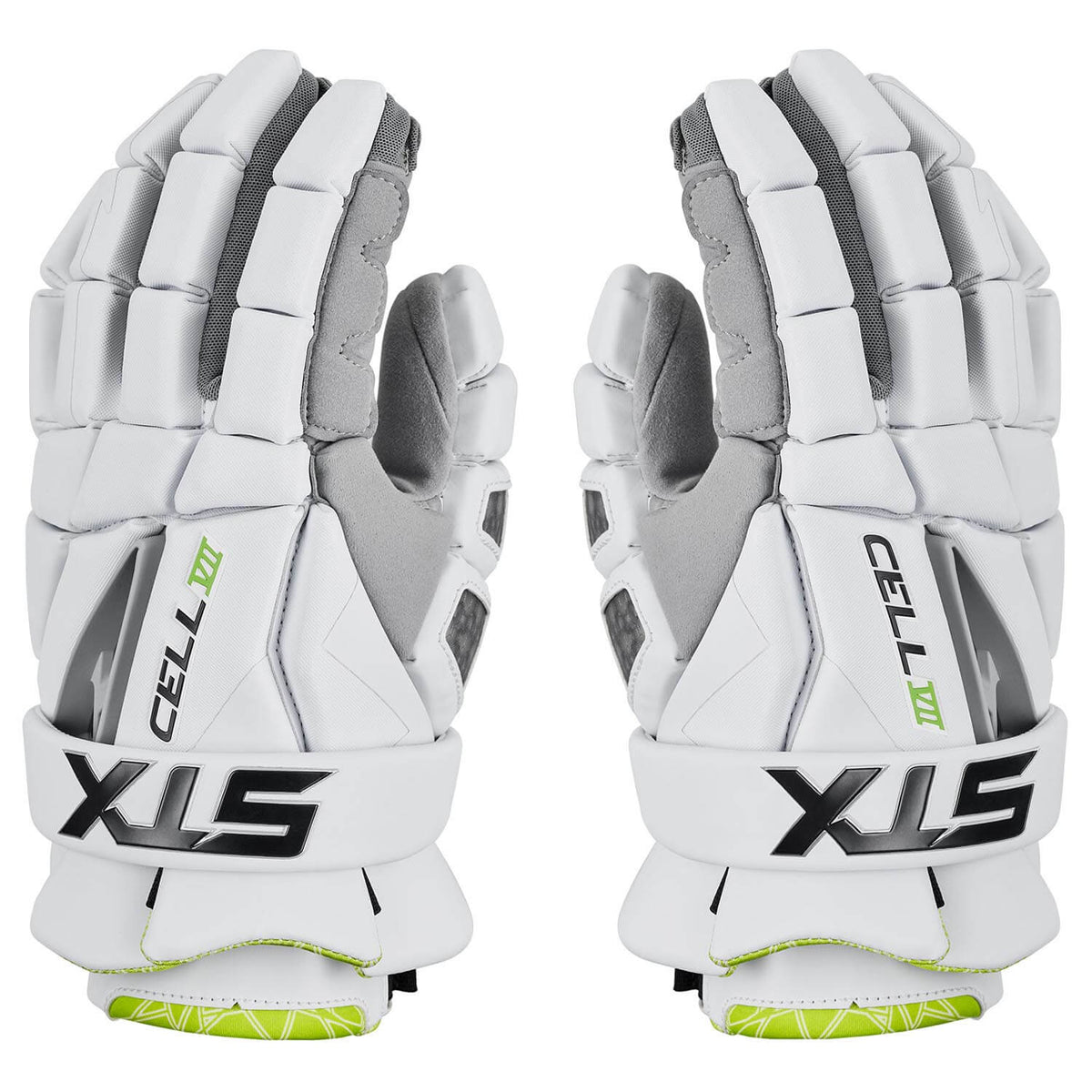 STX Cell VII Lacrosse Gloves - white | Top String Lacrosse