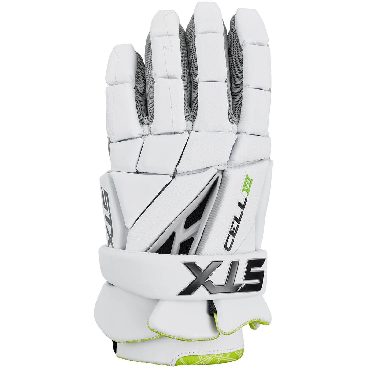 STX Cell VII Lacrosse Goalie Gloves - white | Top String Lacrosse