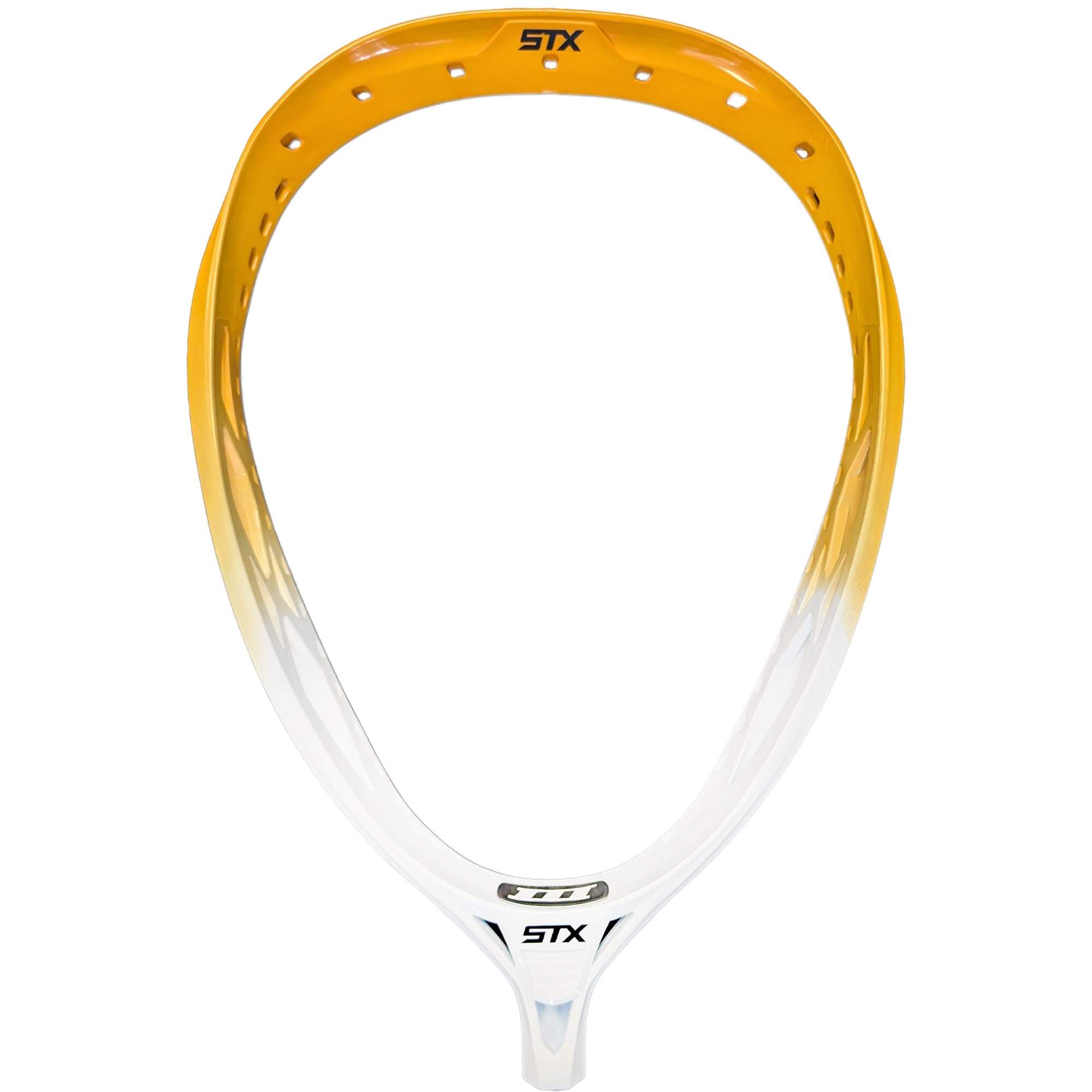 STX Eclipse 3 Dyed Goalie Lacrosse Head - Athletic Gold - White | Top String Lacrosse