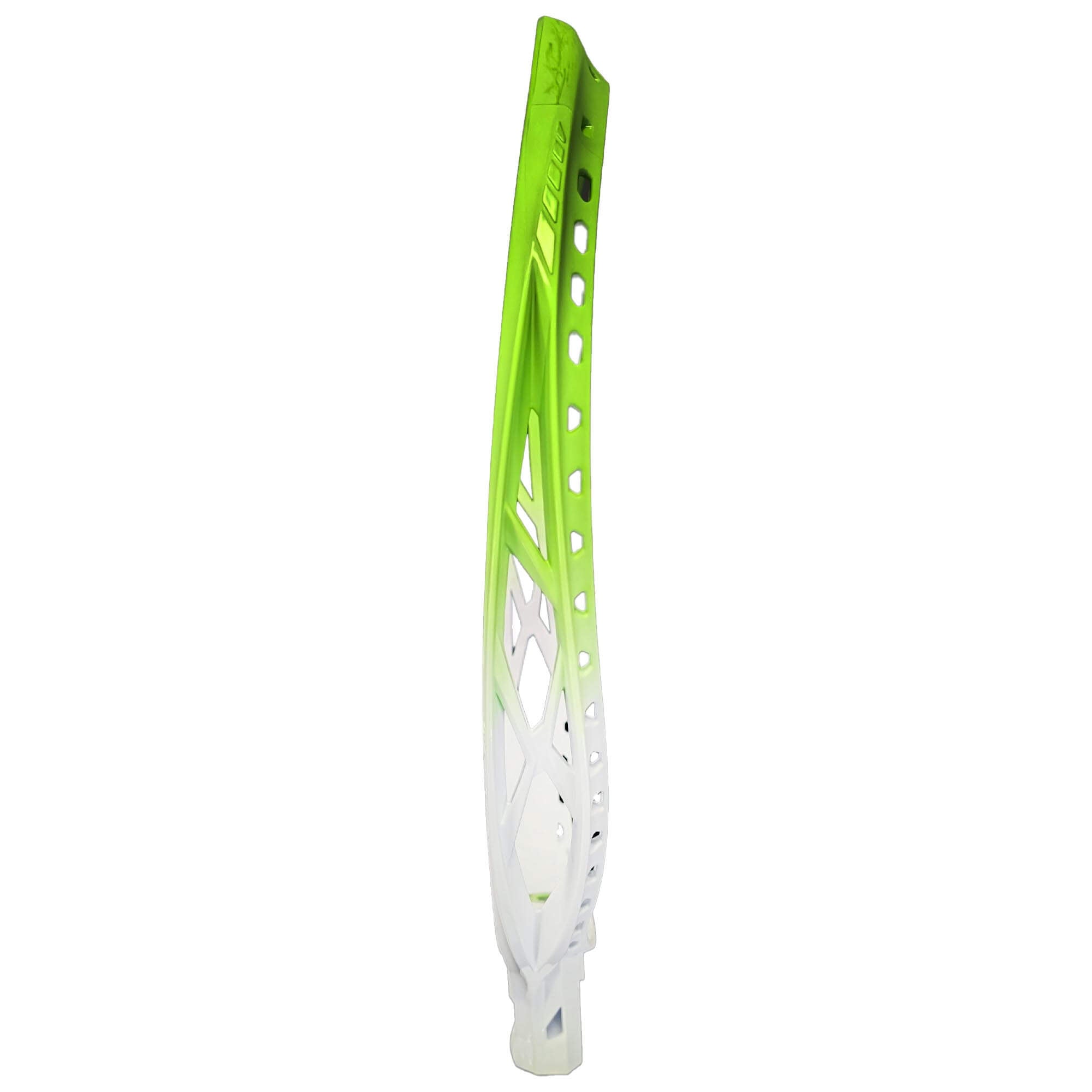 STX Eclipse 3 Dyed Goalie Lacrosse Head - Neon Green - White | Top String Lacrosse
