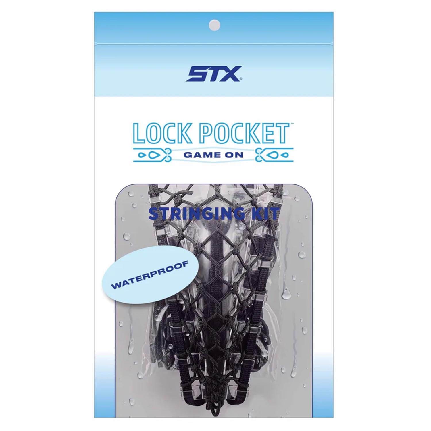STX Waterproof Lock Pocket Women's Lacrosse Stringing Kit - Black | Top String Lacrosse
