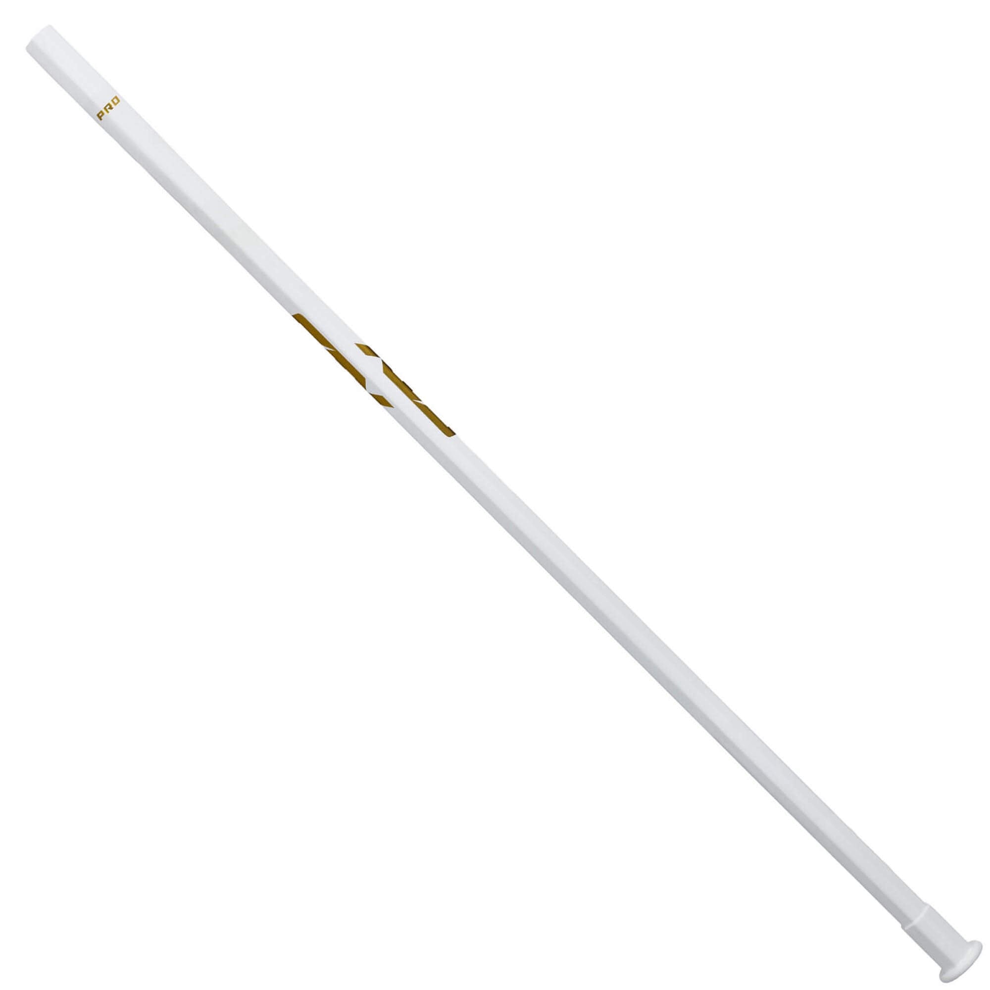 STX Pro 10 Degree Women's Composite Lacrosse Shaft - White and Gold | Top String Lacrosse