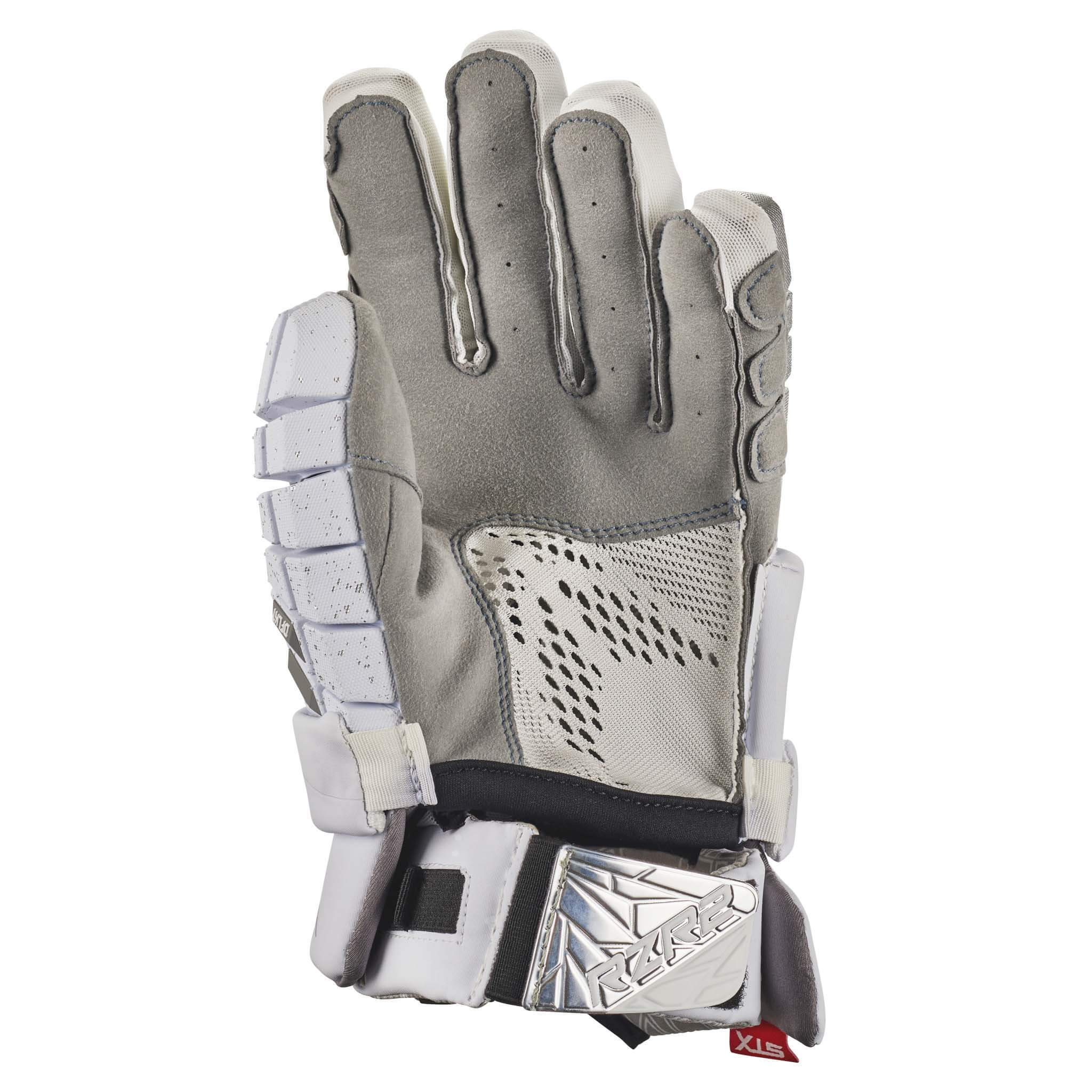 STX Surgeon RZR2 LE Silver Lacrosse Gloves | Top String Lacrosse