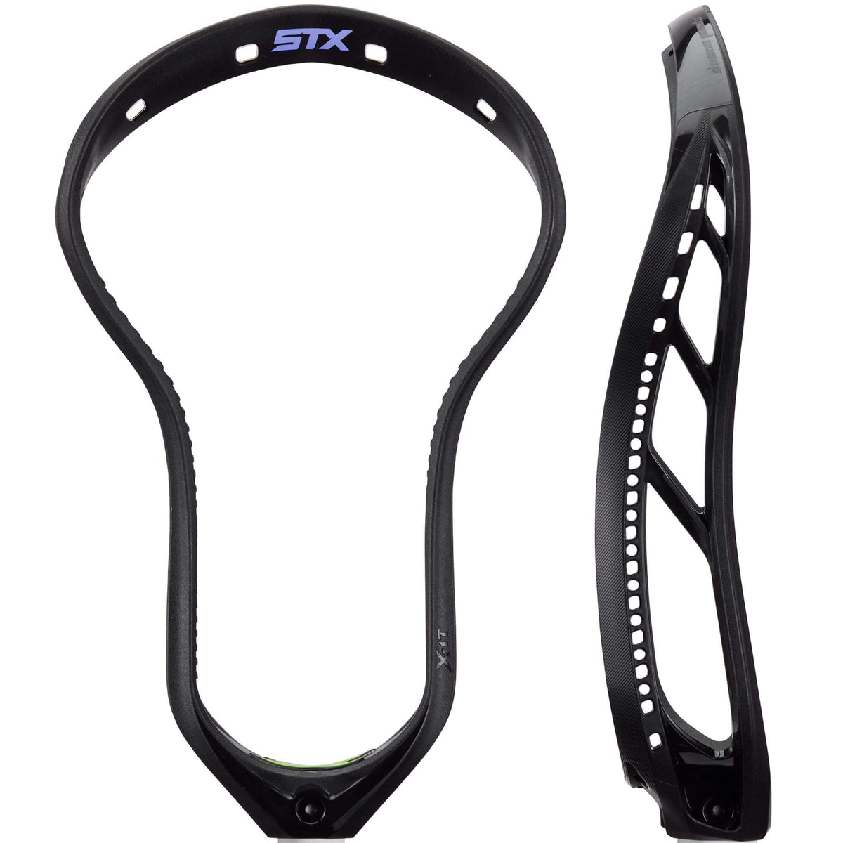 STX X-It STIFF Limited Edition Black Lacrosse Head | Top String Lacrosse