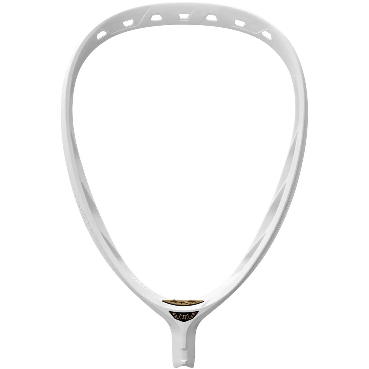Warrior Answer Goalie Lacrosse Head - - White | Top String Lacrosse