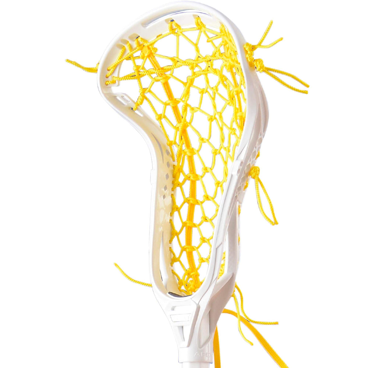 Gait Apex 2 Women's Lacrosse Head - Flex Mesh - white - yellow | Top String Lacrosse