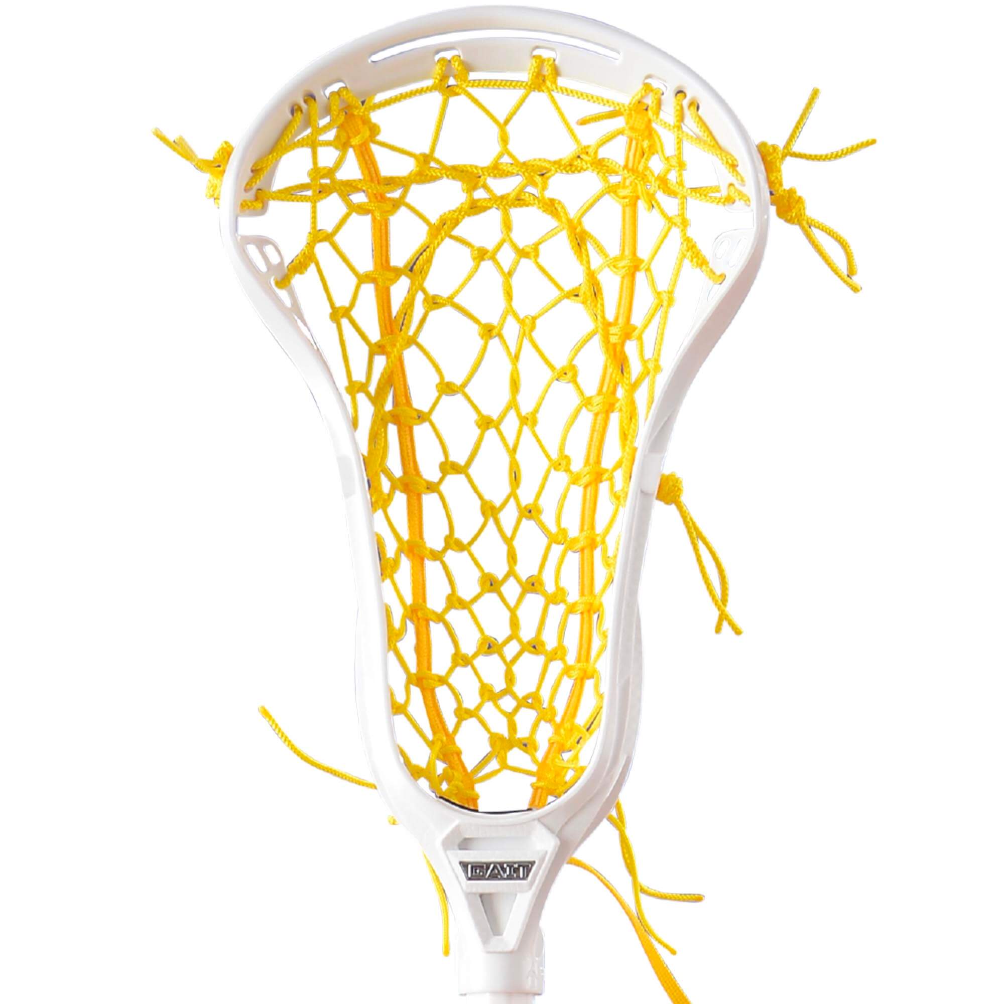 Gait Apex 2 Women's Lacrosse Head - Flex Mesh - white - yellow | Top String Lacrosse