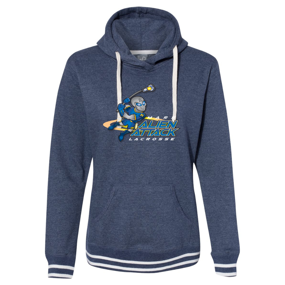 MYLA - Women's Relay Hooded Sweatshirt - Navy - Top String Lacrosse