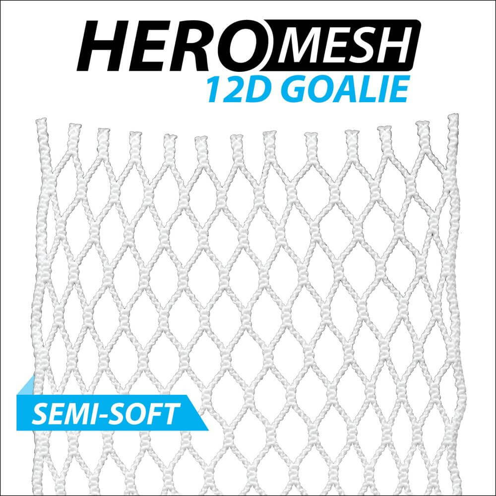 ECD Hero 12D Semi-Soft Lacrosse Goalie Mesh - Top String Lacrosse