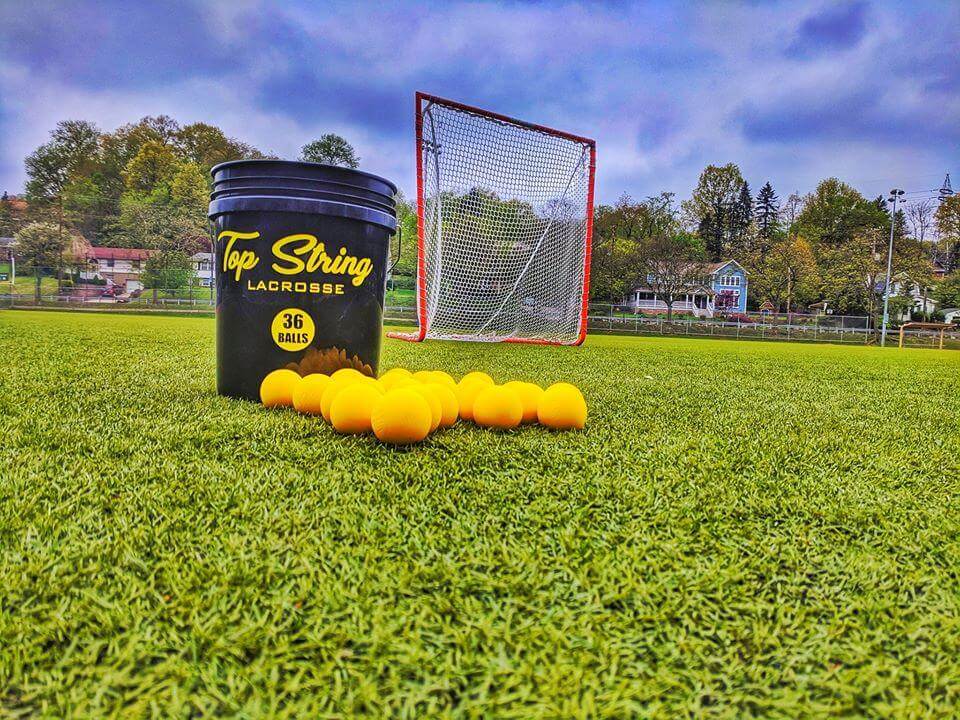 Bucket of Lacrosse Balls 36 ct. Top String Lacrosse