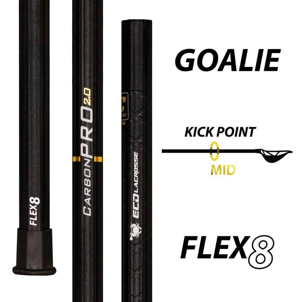 ECD CARBON PRO 2.0 Composite Goalie Lacrosse Shaft - Top String Lacrosse